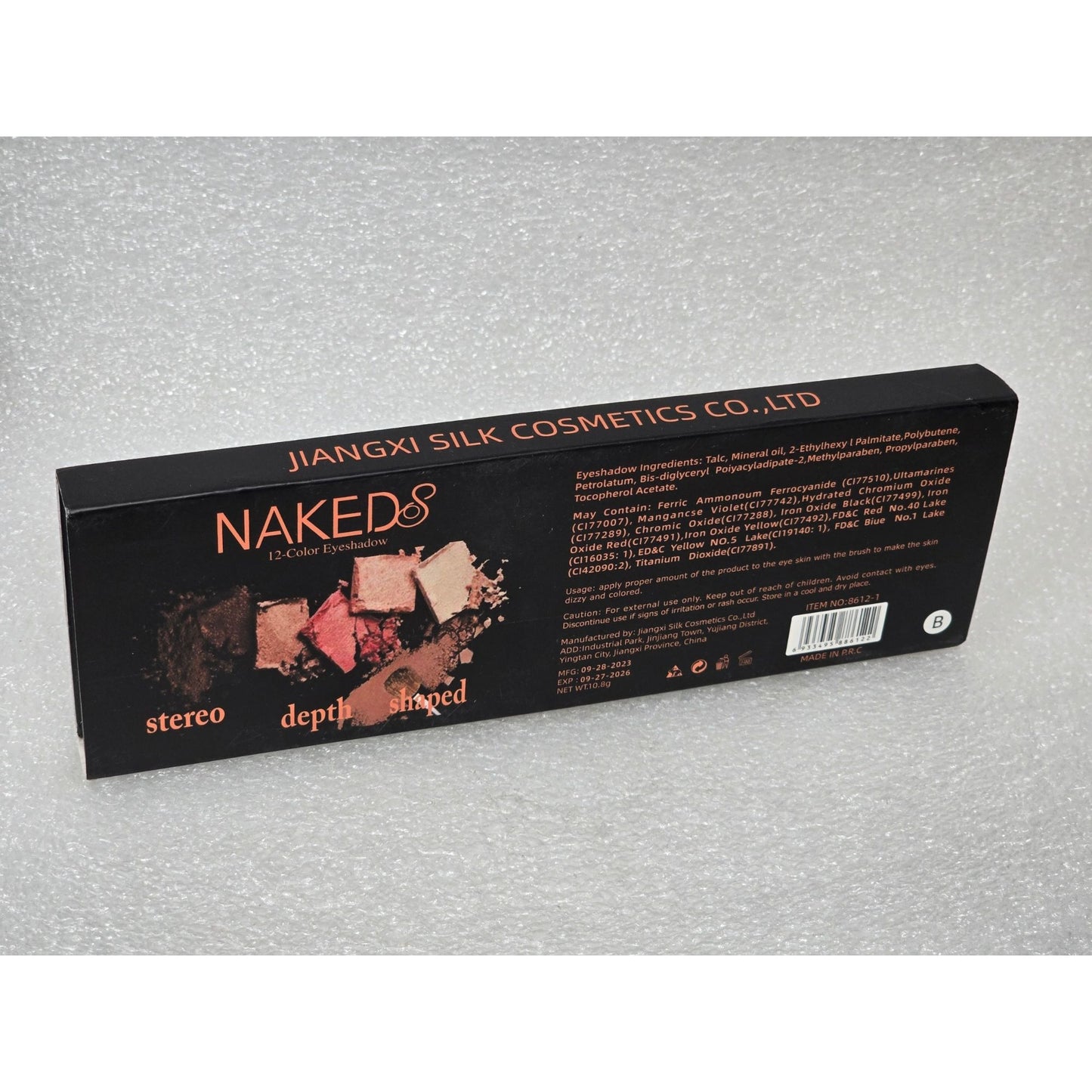 Nakeds 12-Color Eyeshadow Palette With Mirror & Brush