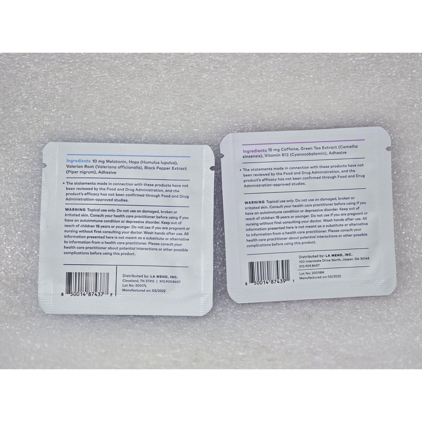 The Good Patch Dream + B12 Awake Patch Set Sleep Energy Wearable Patches Set