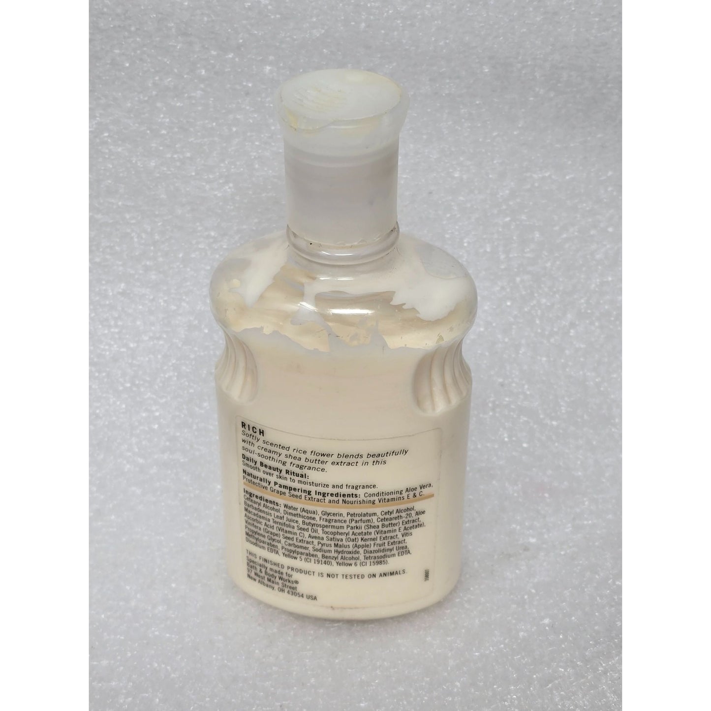 Bath & Body Works Pleasures Rice Flower & Shea Body Lotion 8 oz