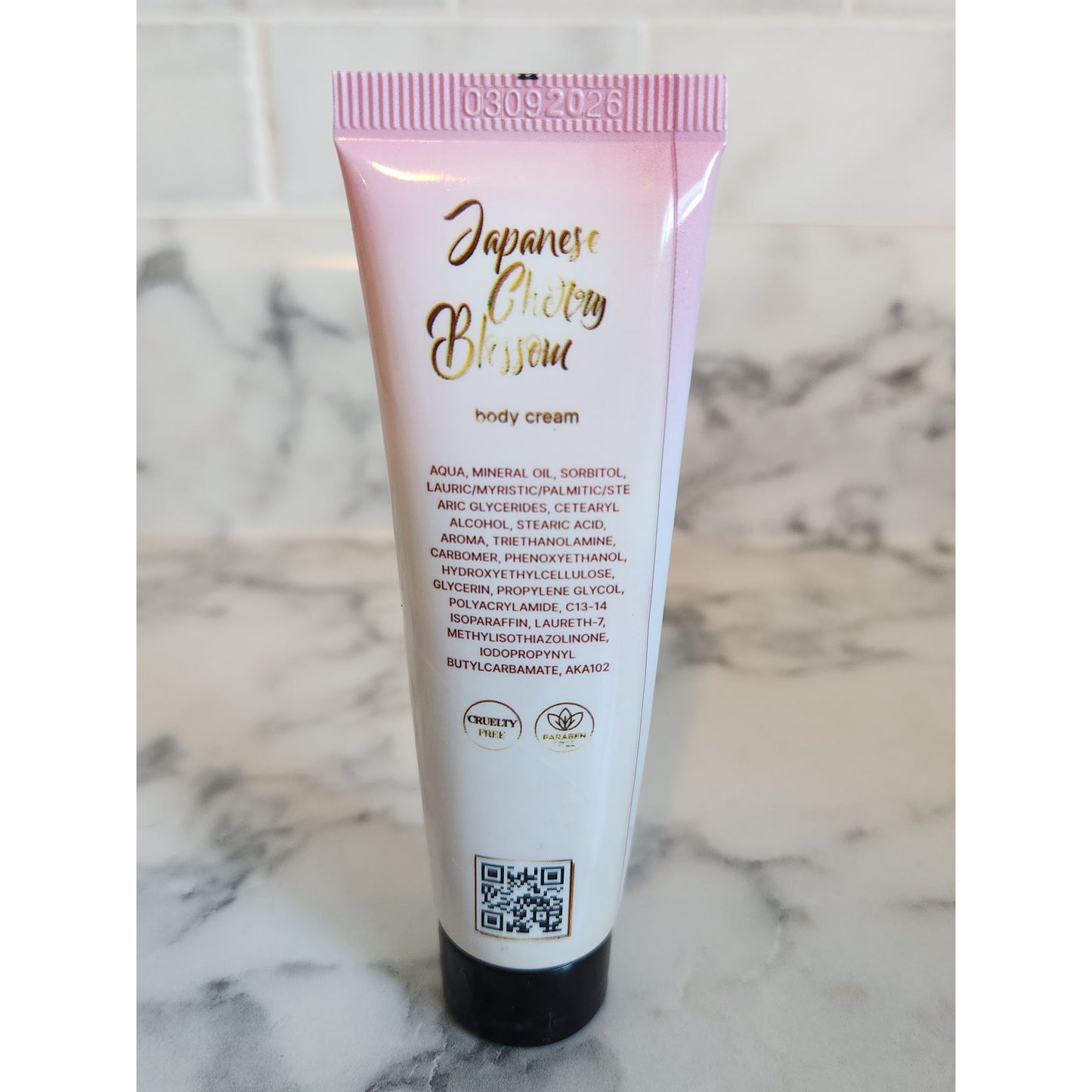 2E Organic Japanese Cherry Blossom Body Cream 1 Oz Travel Size