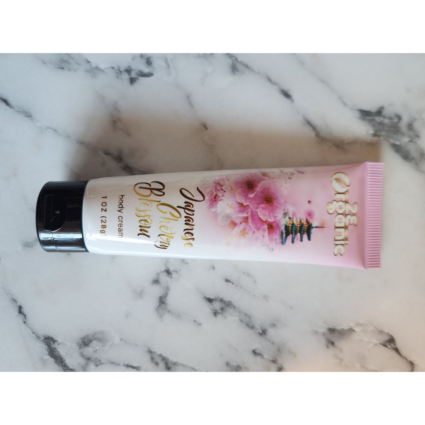 2E Organic Japanese Cherry Blossom Body Cream 1 Oz Travel Size