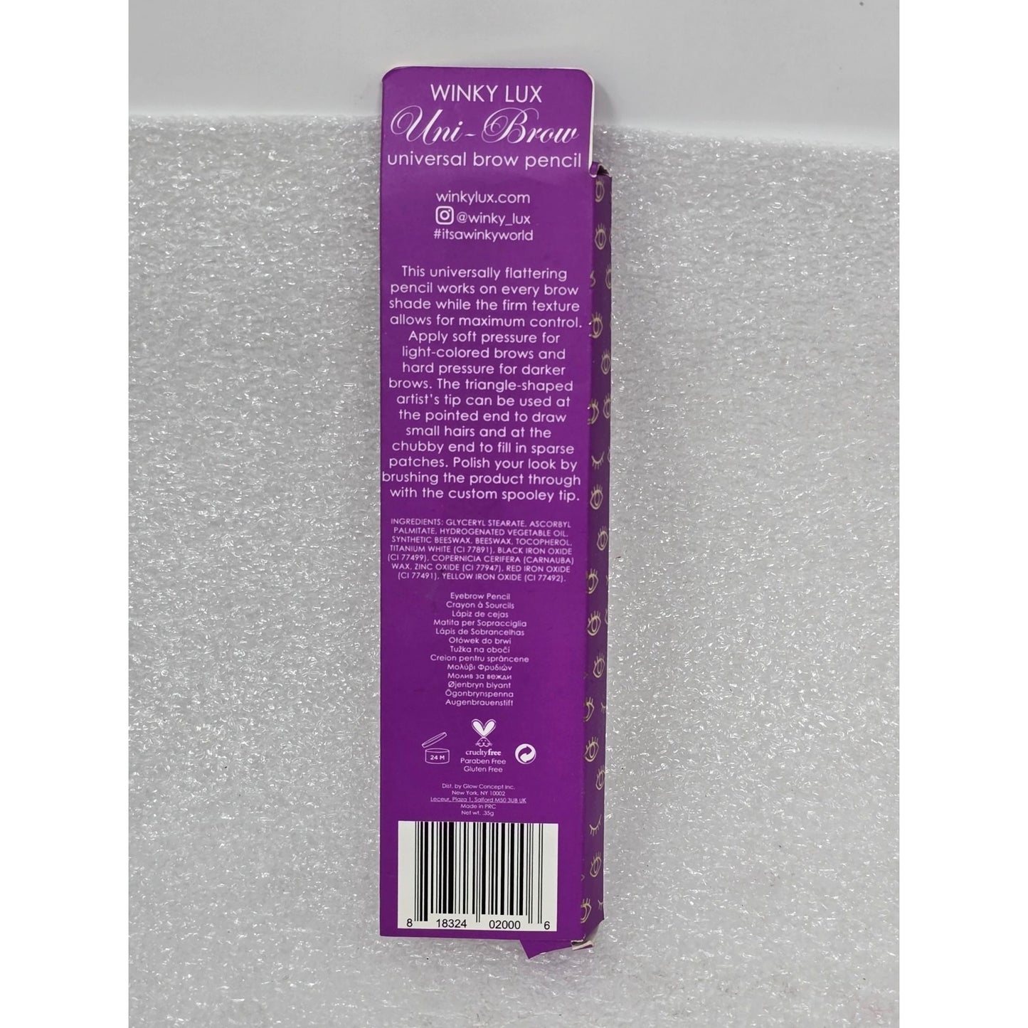 Winky Lux Uni-Brow Universal Eyebrow Pencil With Spoolie Brush