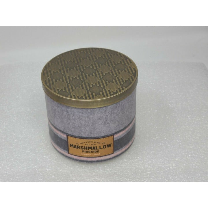 Bath & Body Works Marshmallow Fireside 3-Wick Scented Candle 14.5 Oz