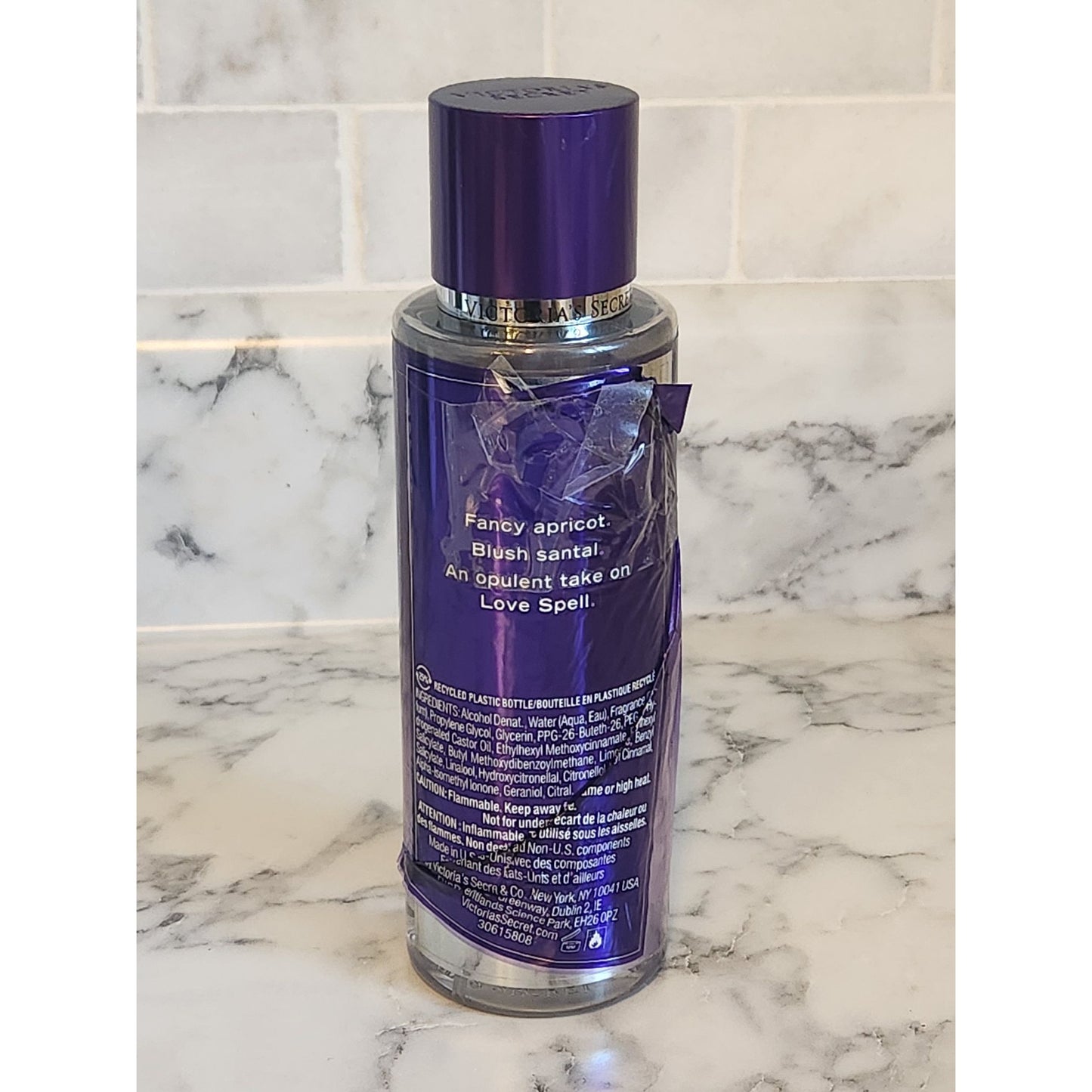 Victoria's Secret Love Spell Luxe Fragrance Mist 8.4 Oz Purple Bottle