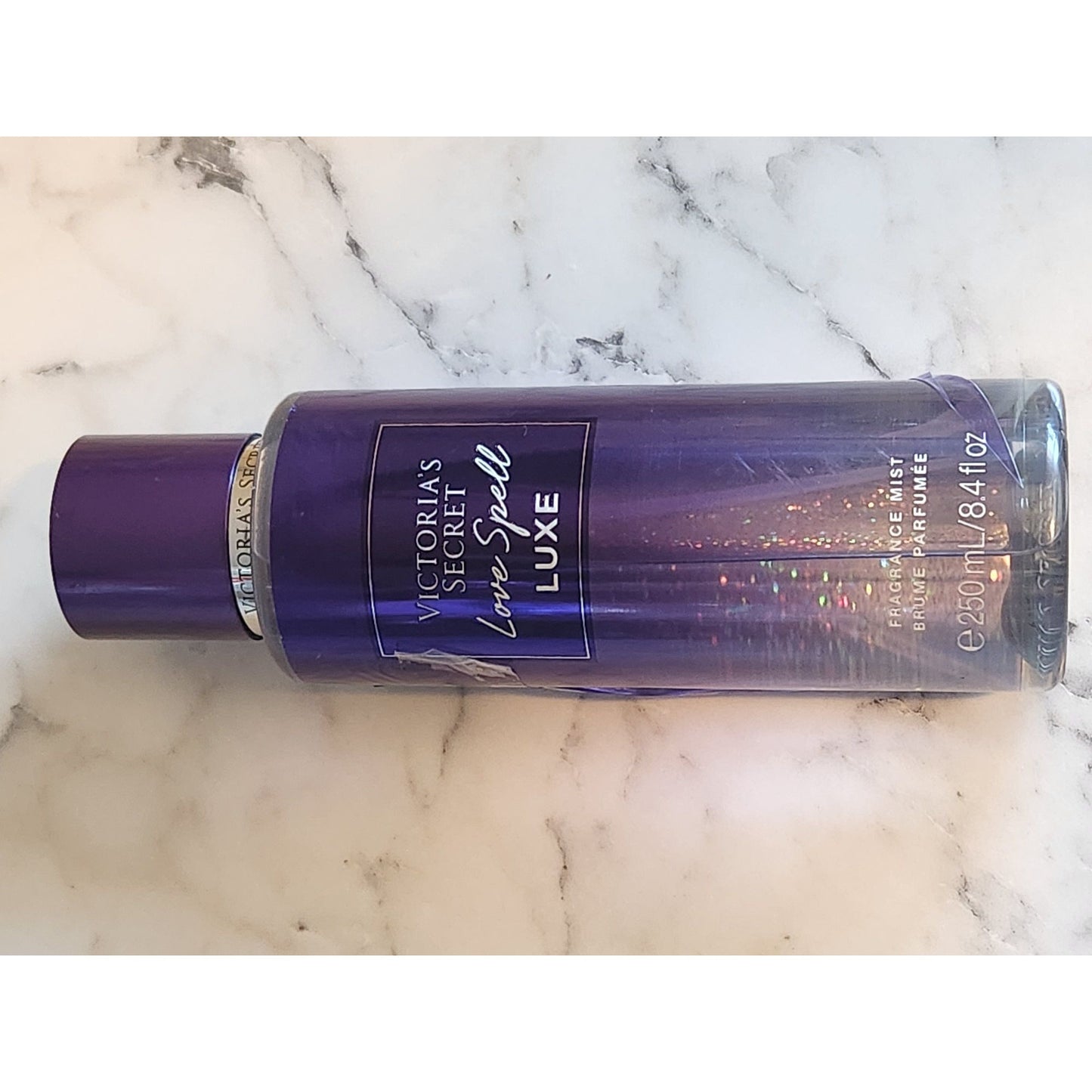 Victoria's Secret Love Spell Luxe Fragrance Mist 8.4 Oz Purple Bottle