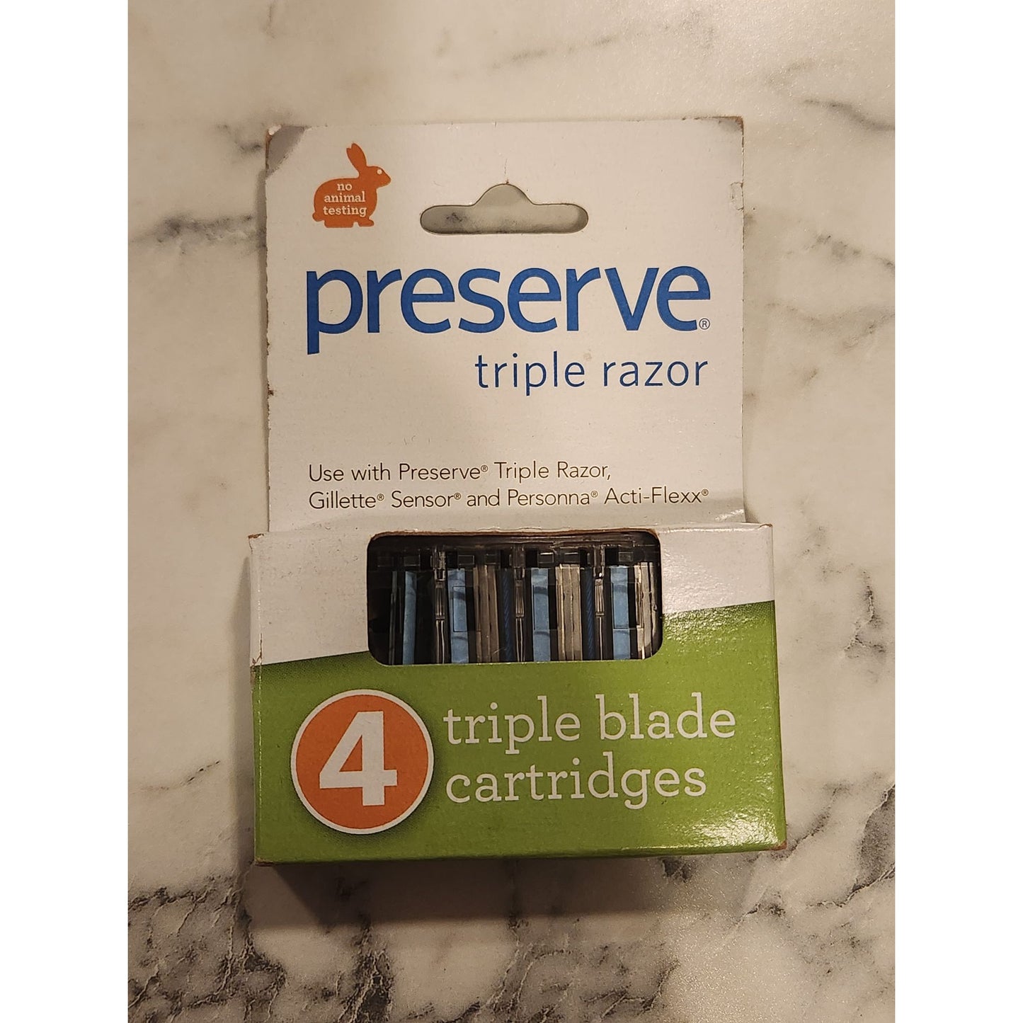 Preserve Triple Razor Blades 4-Pack