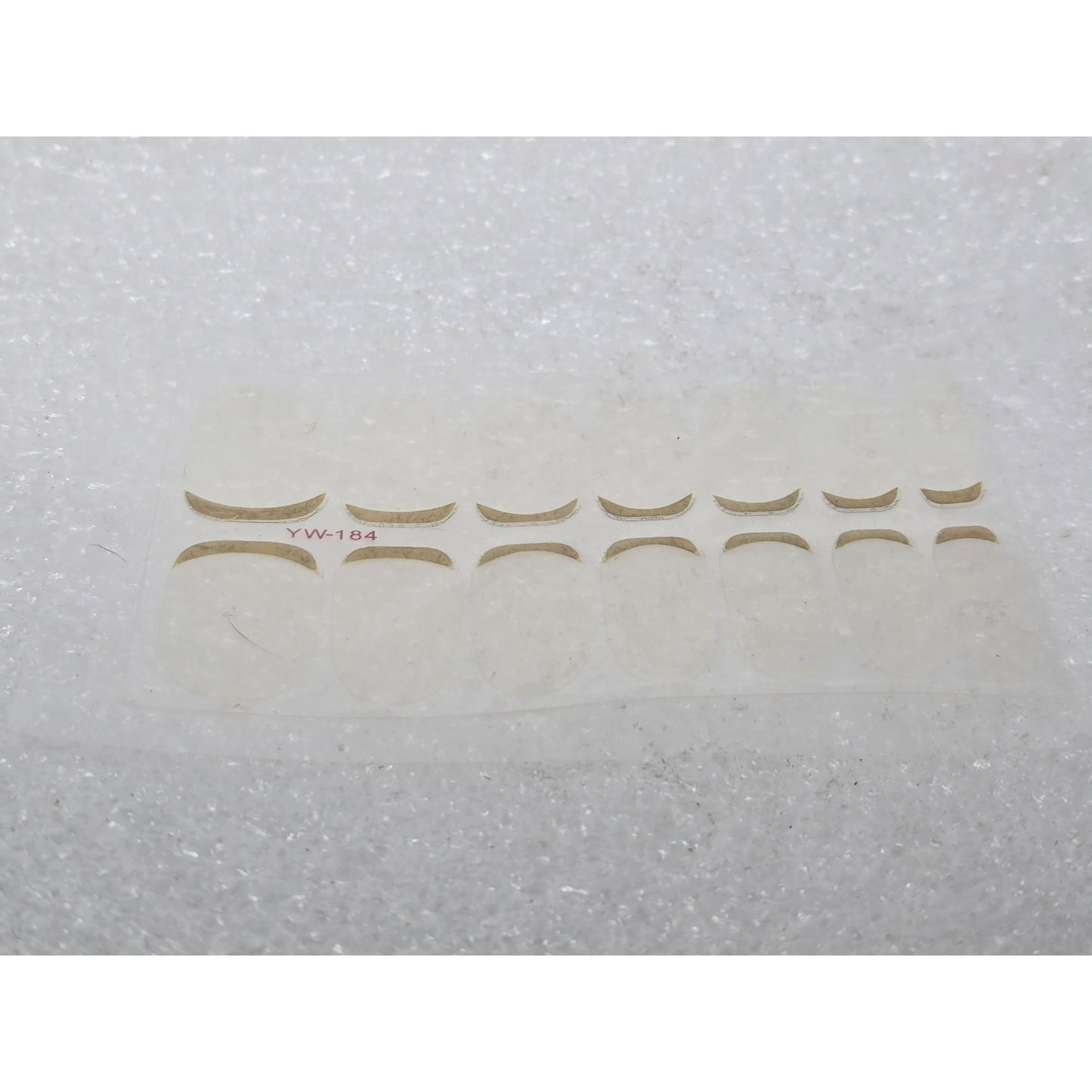 Gold Tip Nail Stickers YW-184 Adhesive For French Manicure Design