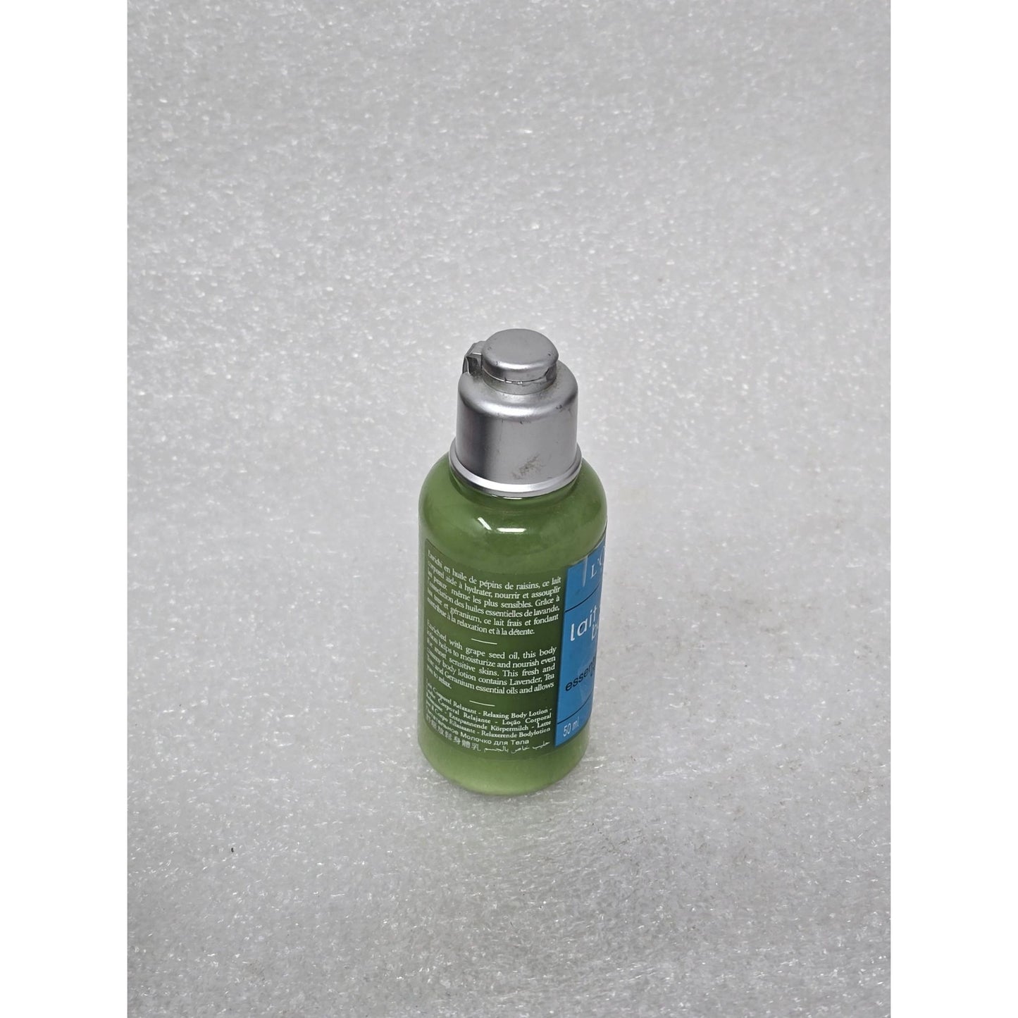 L'Occitane Lait Corporel Body Lotion 1.7 oz With 3 Essential Oils Travel Size