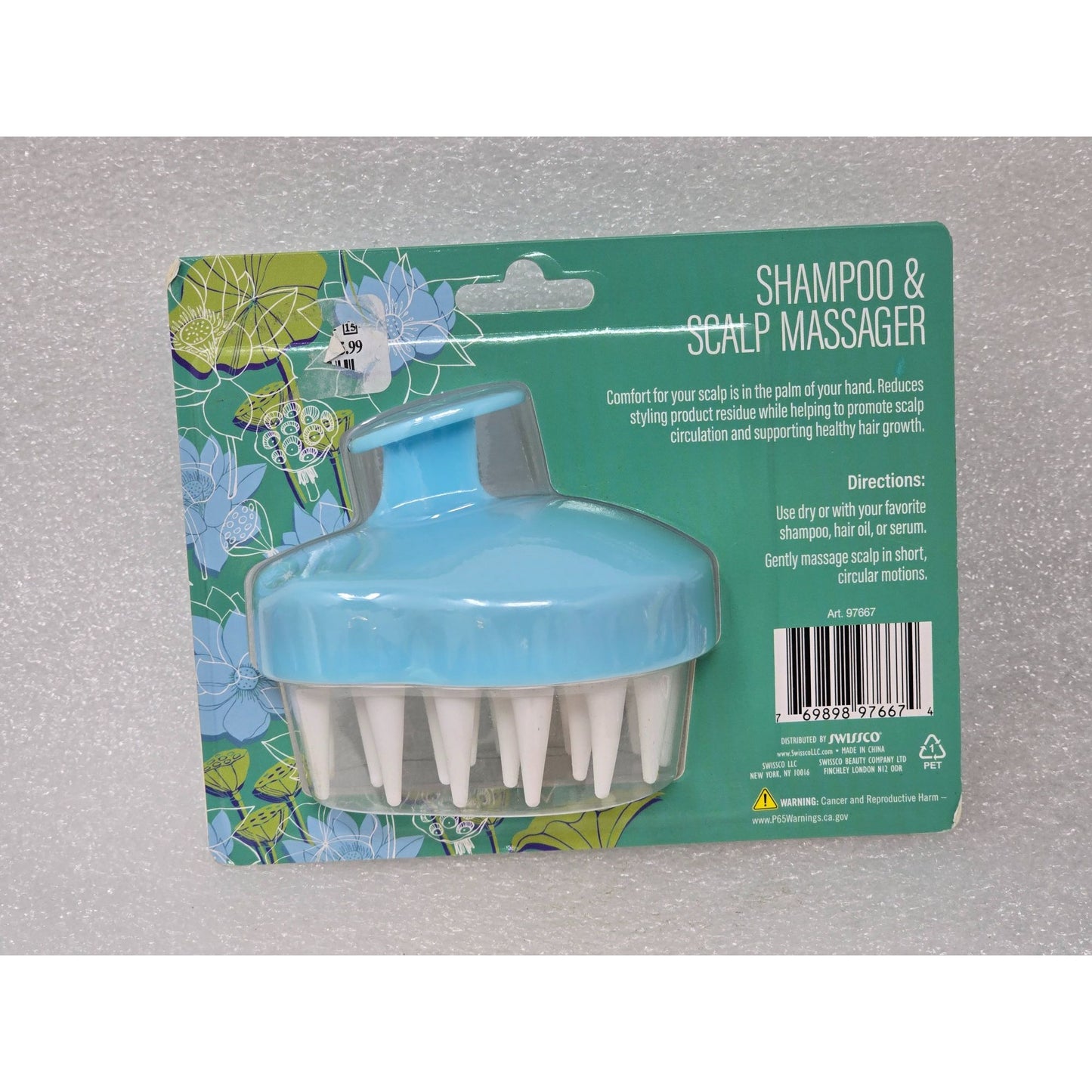 Precision Beauty Shampoo & Scalp Massager With Extra Long Bristles