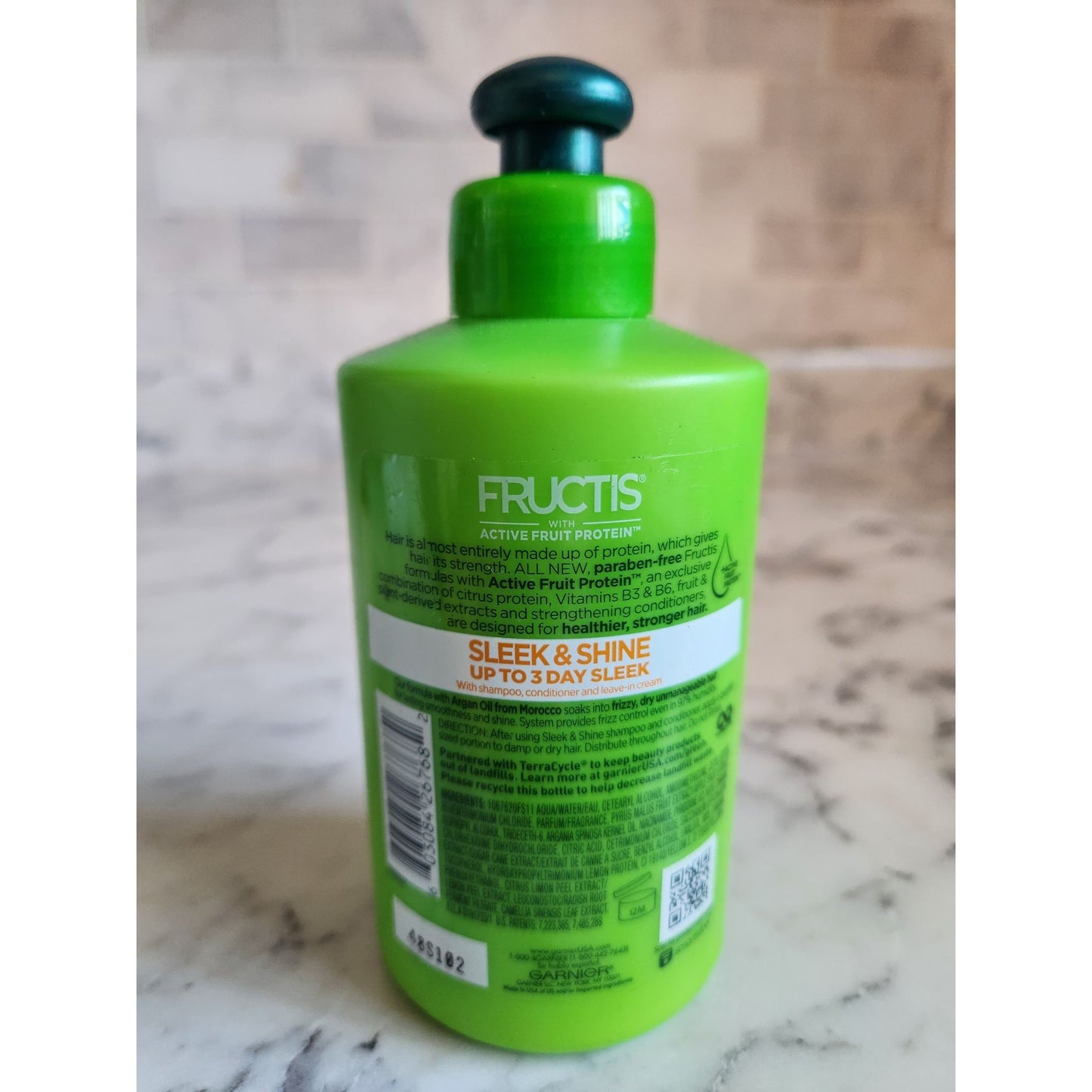 Garnier Fructis Sleek & Shine Leave-In Conditioning Cream With Argan Oil
