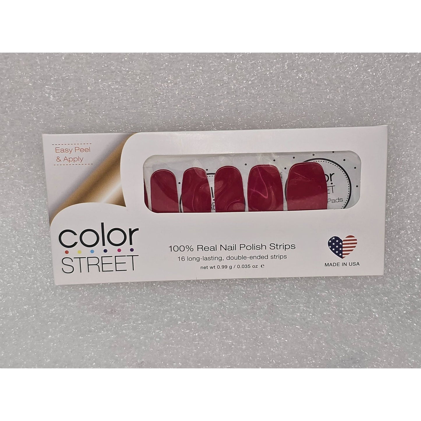 Color Street 100% Real Nail Polish Strips Beijing Beauty 16 Long-Lasting Strips