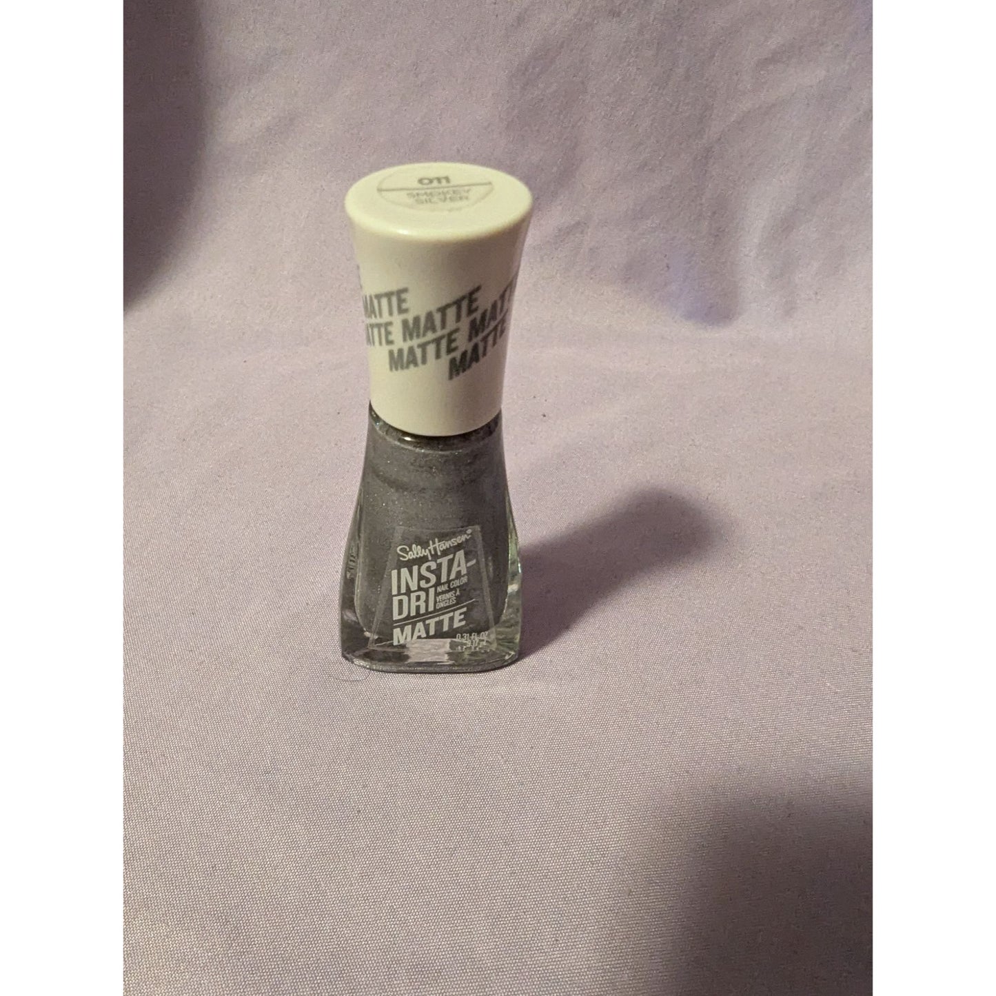 Sally Hansen Insta-Dri Matte Nail Polish Smokey Silver 011