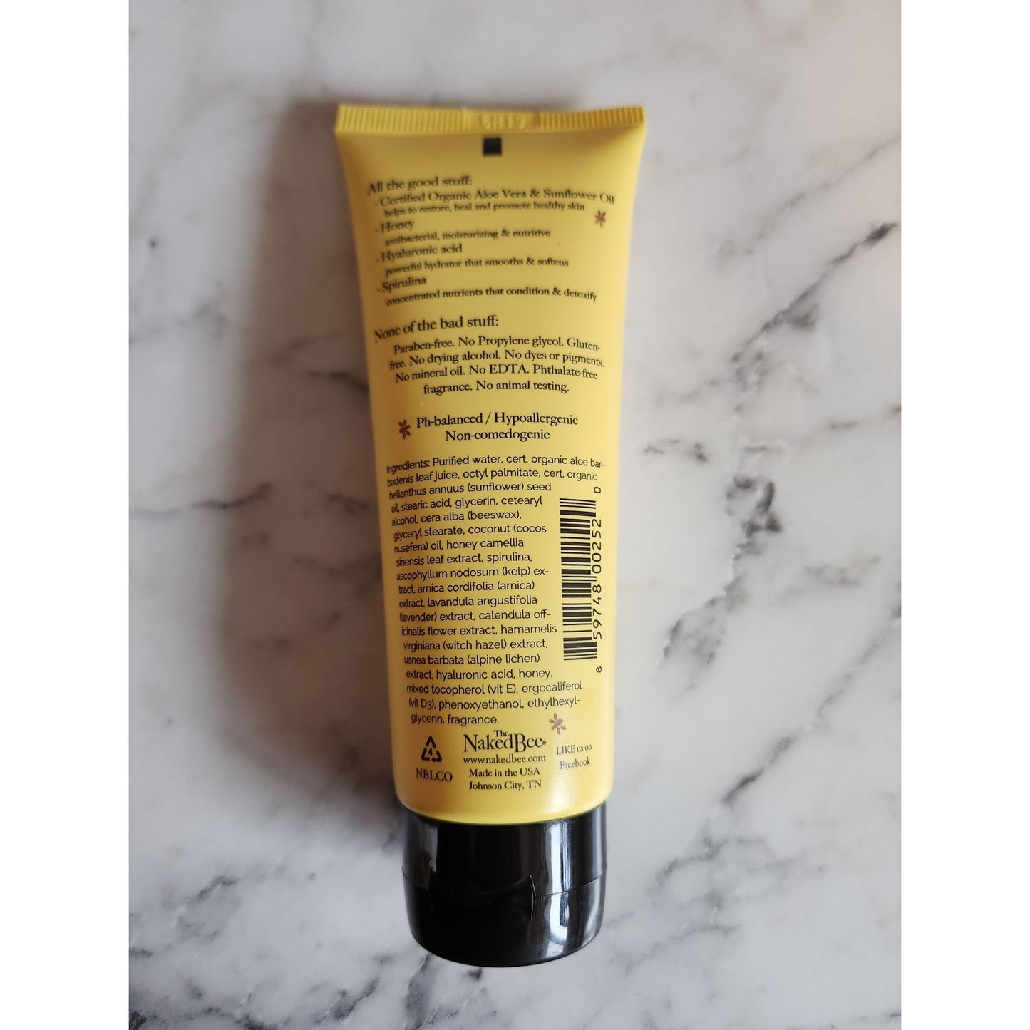 The Naked Bee Coconut & Honey Moisturizing Hand & Body Lotion 2.25 Oz Tube