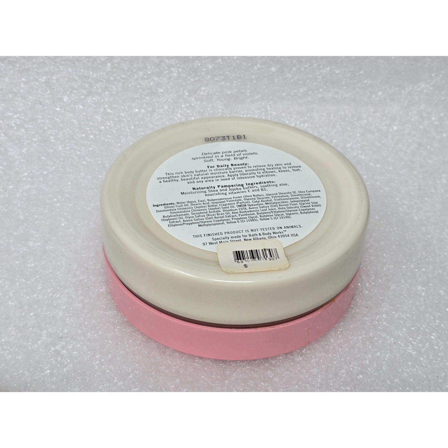 Bath & Body Works Sweet Pea Body Butter 7 Oz Hydrating Moisturizer Floral Scent