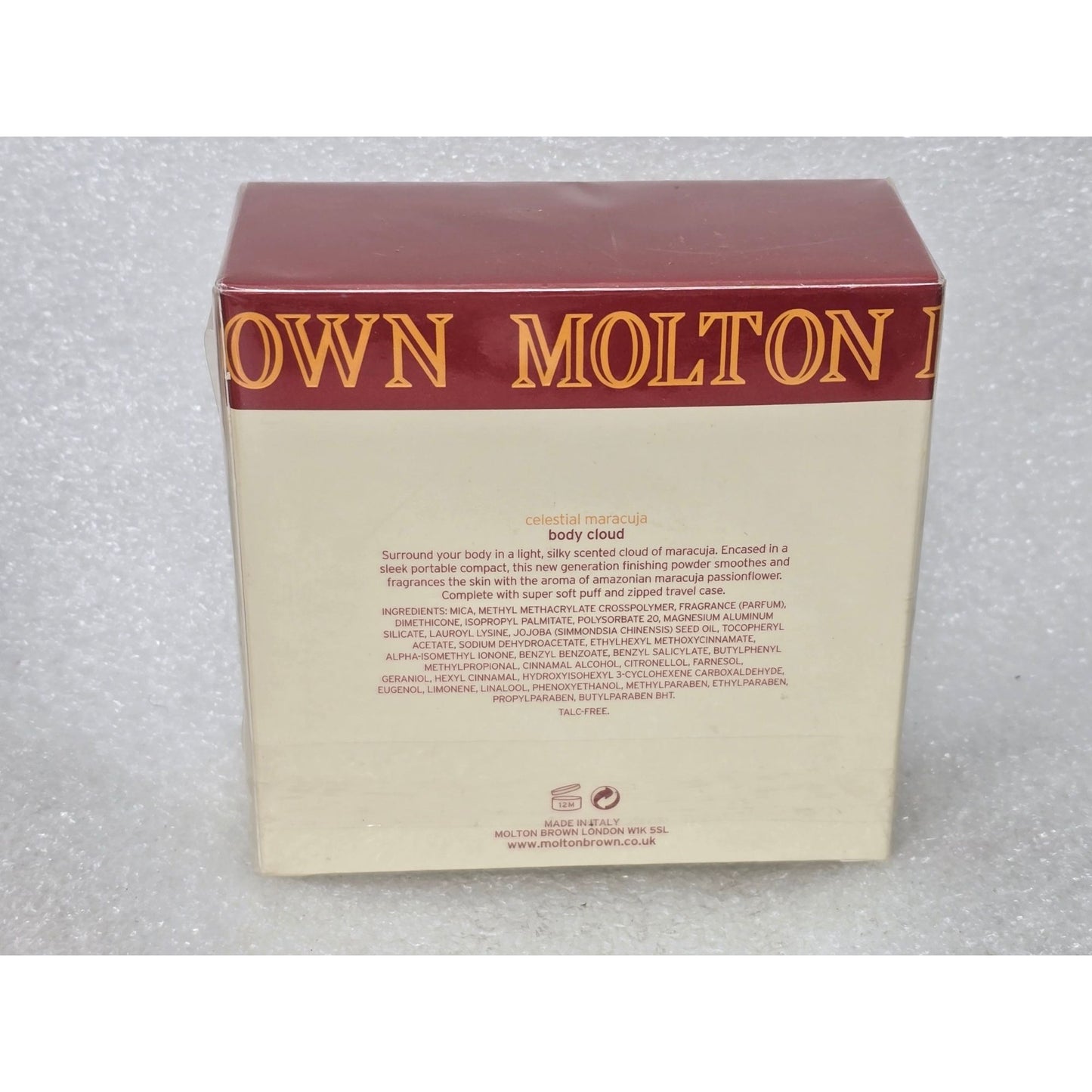 Vintage Molton Brown Celestial Maracuja Body Cloud Powder Perfume 25 g Boxed