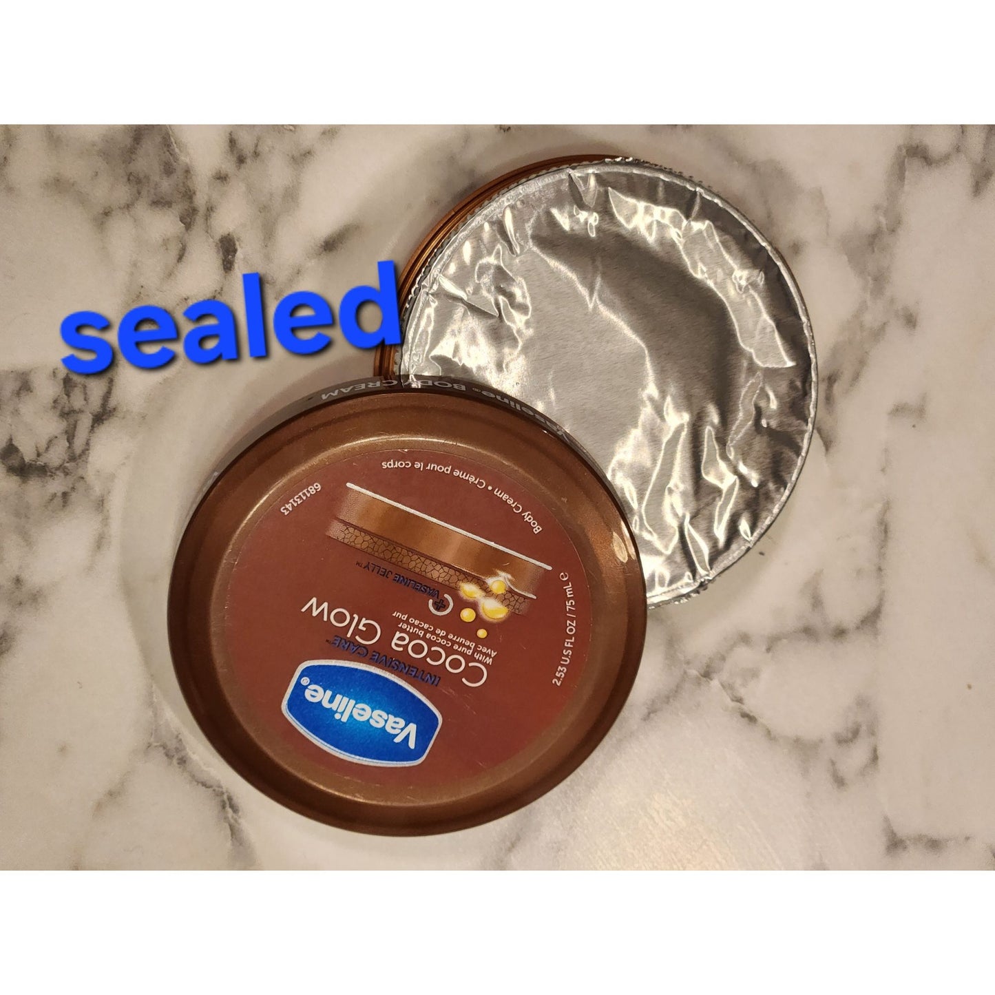 Vaseline Intensive Care Cocoa Glow Body Cream Moisturizer Pure Cocoa Butter