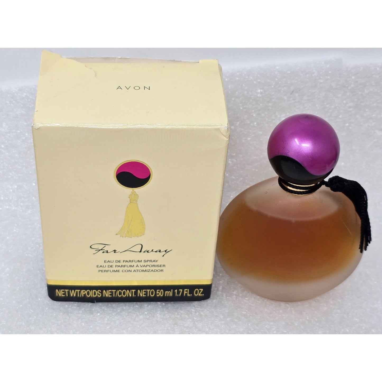 Avon Far Away Eau De Parfum Spray 1.7 Fl Oz Womens Perfume Bottle & Box