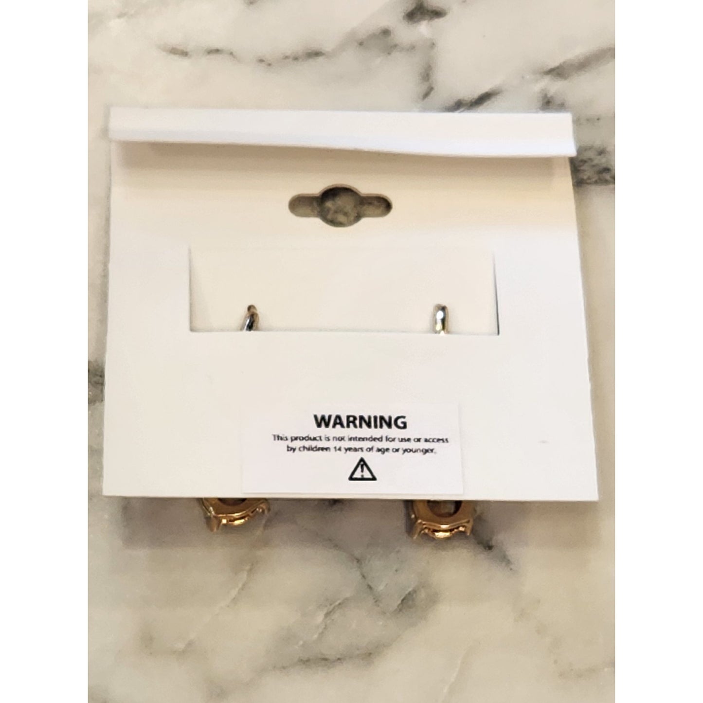Dana Buchman Gold Tone Drop Earrings With Swarovski Elements