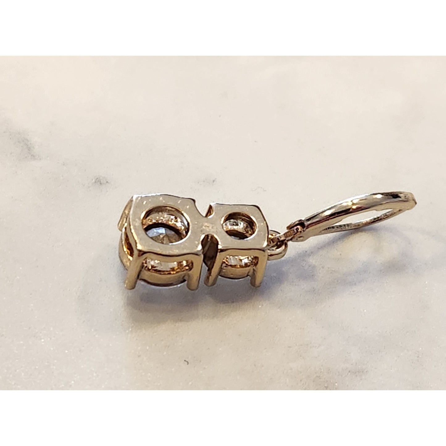 Dana Buchman Gold Tone Drop Earrings With Swarovski Elements