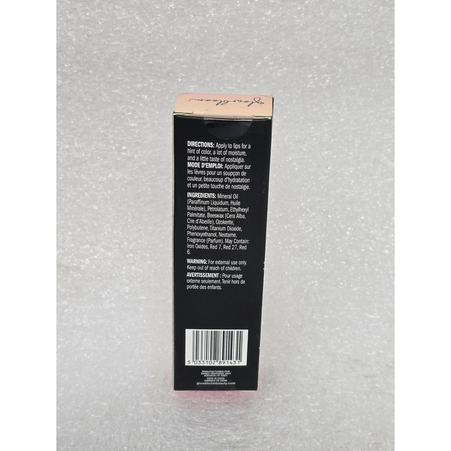 Glow Bloom Very Cherry Tinted Lip Balm Moisturizing Color Cosmetic