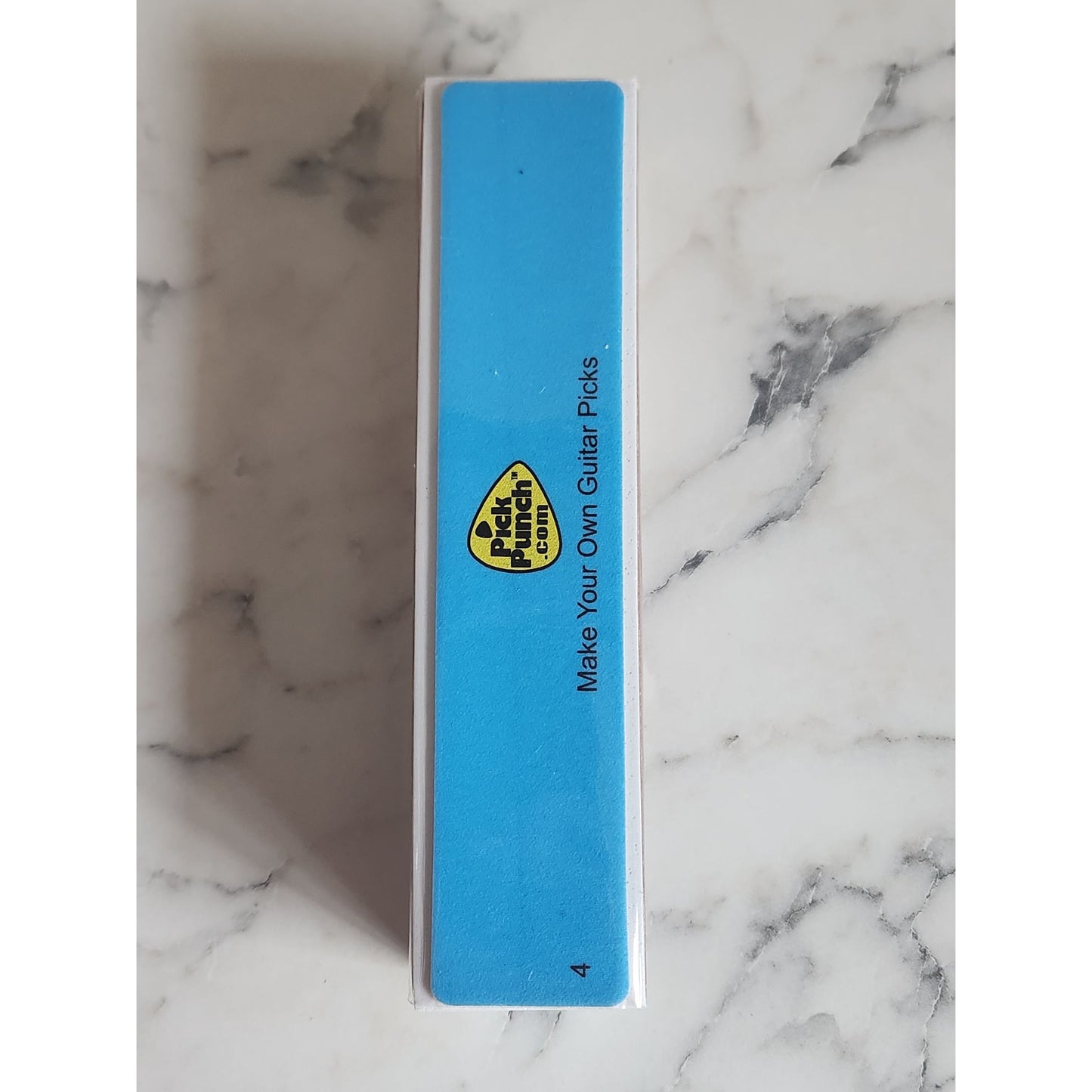 Pick Punch 4-Sided Guitar Pick File & Smoother Abrasive Foam For Guitarists