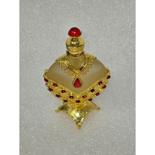 Khadlaj Hareem Al Sultan Gold Concentrated Oil Perfume Bottle Jeweled Design