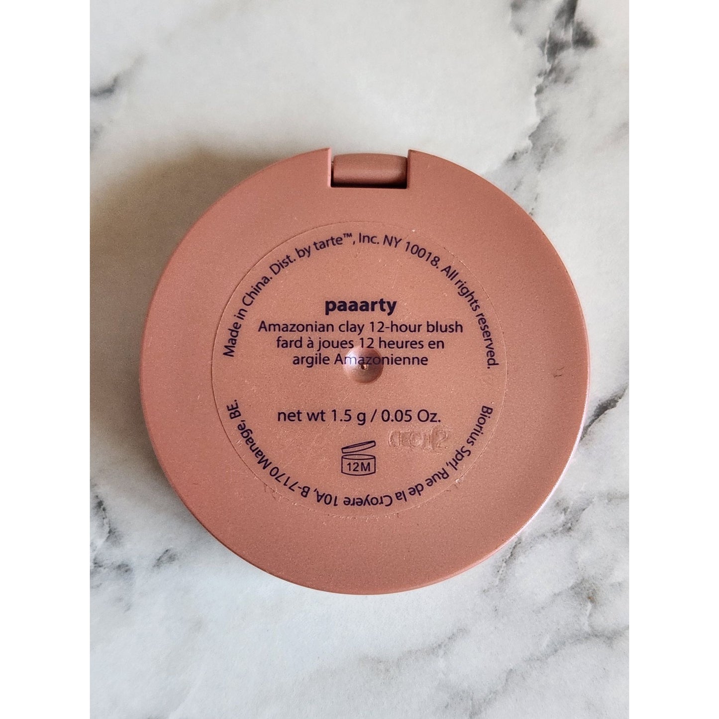 Tarte Amazonian Clay 12-Hour Blush In Paaarty 1.5g Travel Size