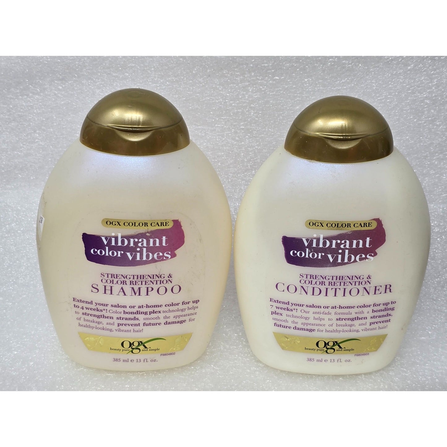 OGX Vibrant Color Vibes Shampoo & Conditioner Set Sulfate-Free Strengthening