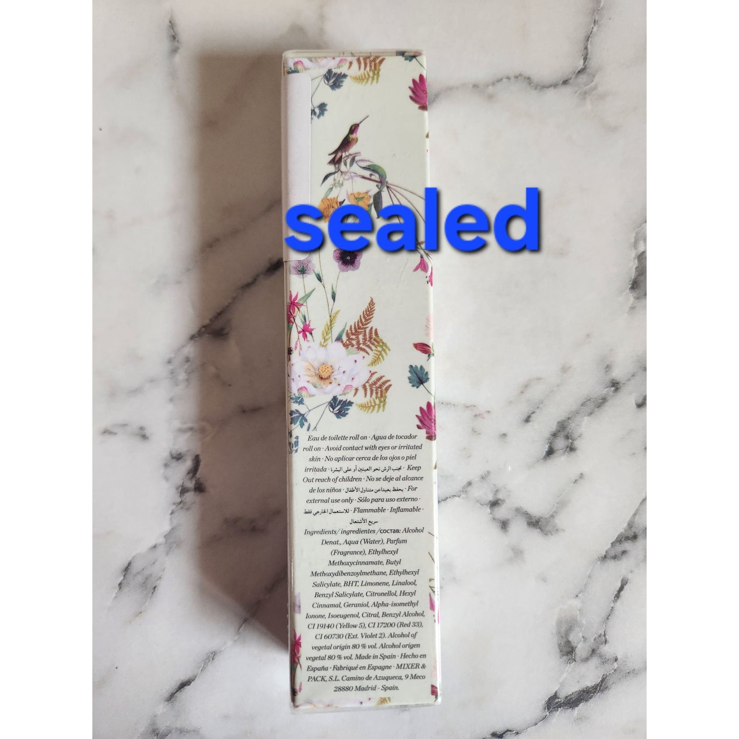 Zara Lightly Bloom Eau De Parfum Perfume .34 oz Sealed Floral Print Box