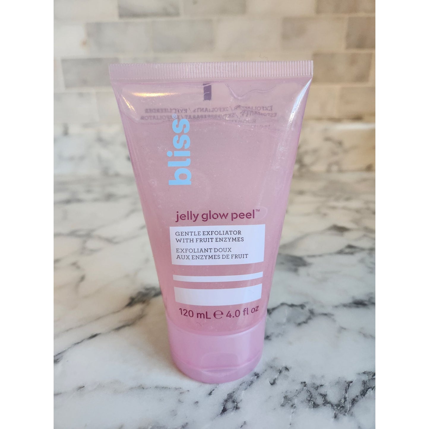 Bliss Jelly Glow Peel Gentle Exfoliator With Fruit Enzymes 120mL 4.0 Fl Oz