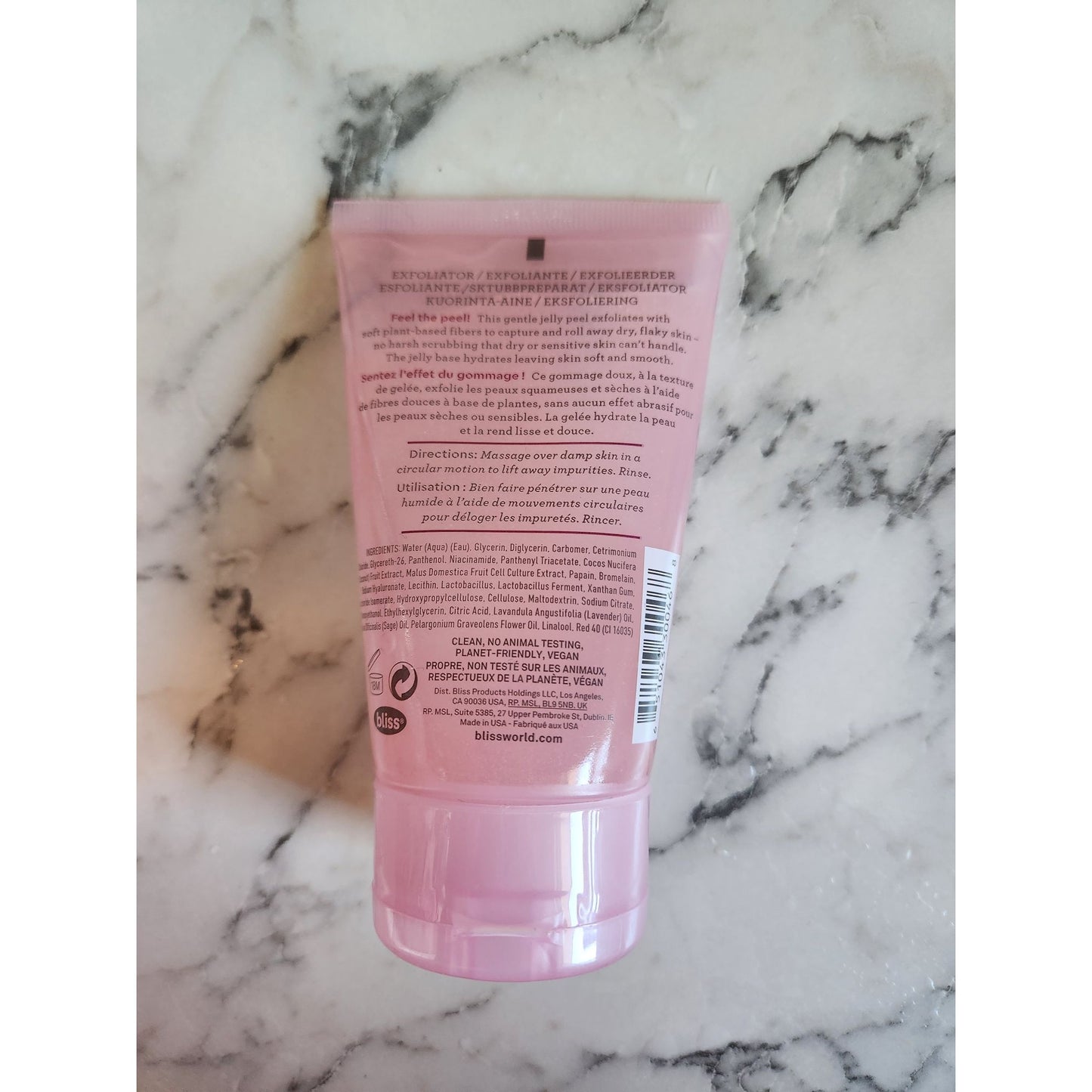 Bliss Jelly Glow Peel Gentle Exfoliator With Fruit Enzymes 120mL 4.0 Fl Oz