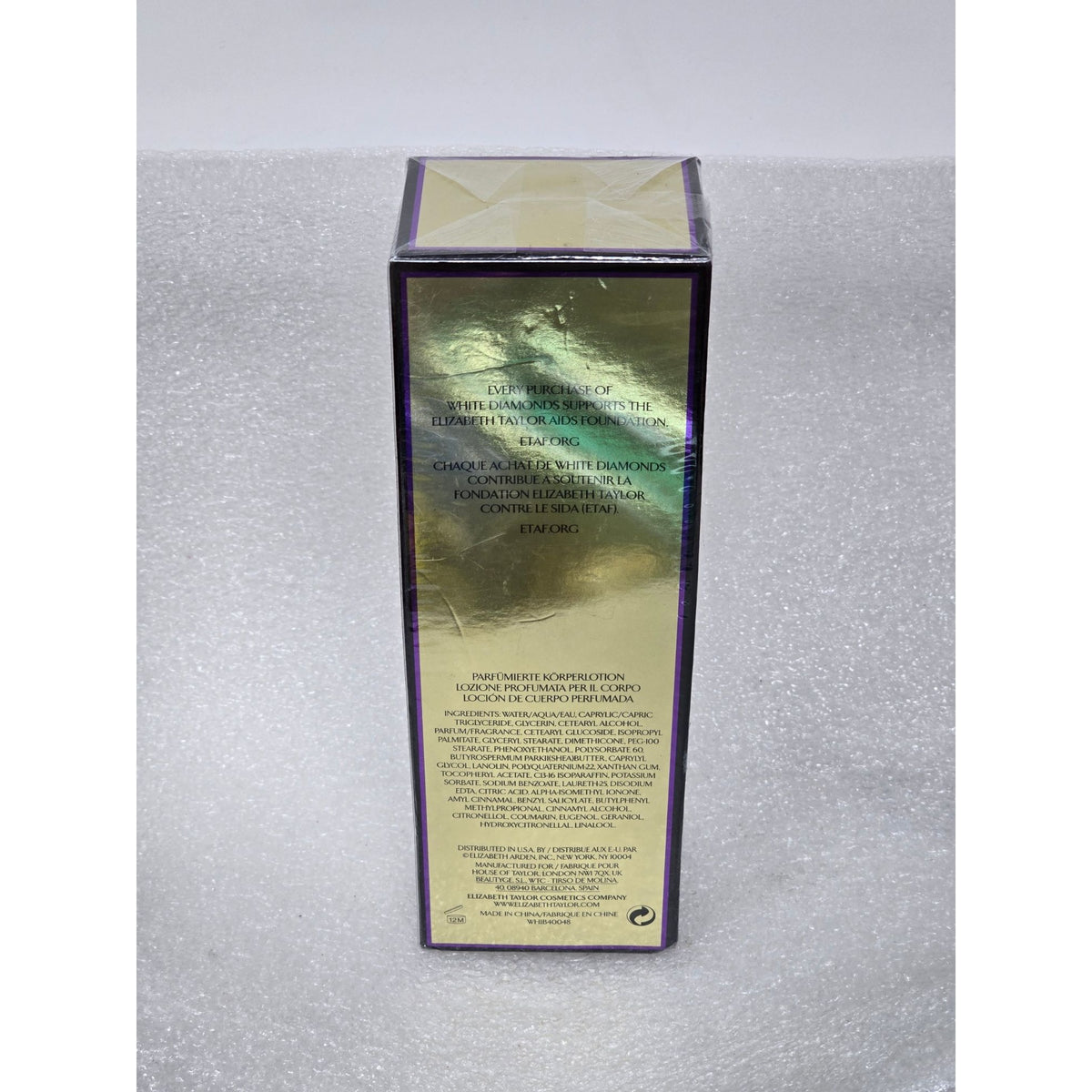 Elizabeth Taylor White Diamonds Body Radiance Perfumed Body Lotion 6.8 oz Sealed