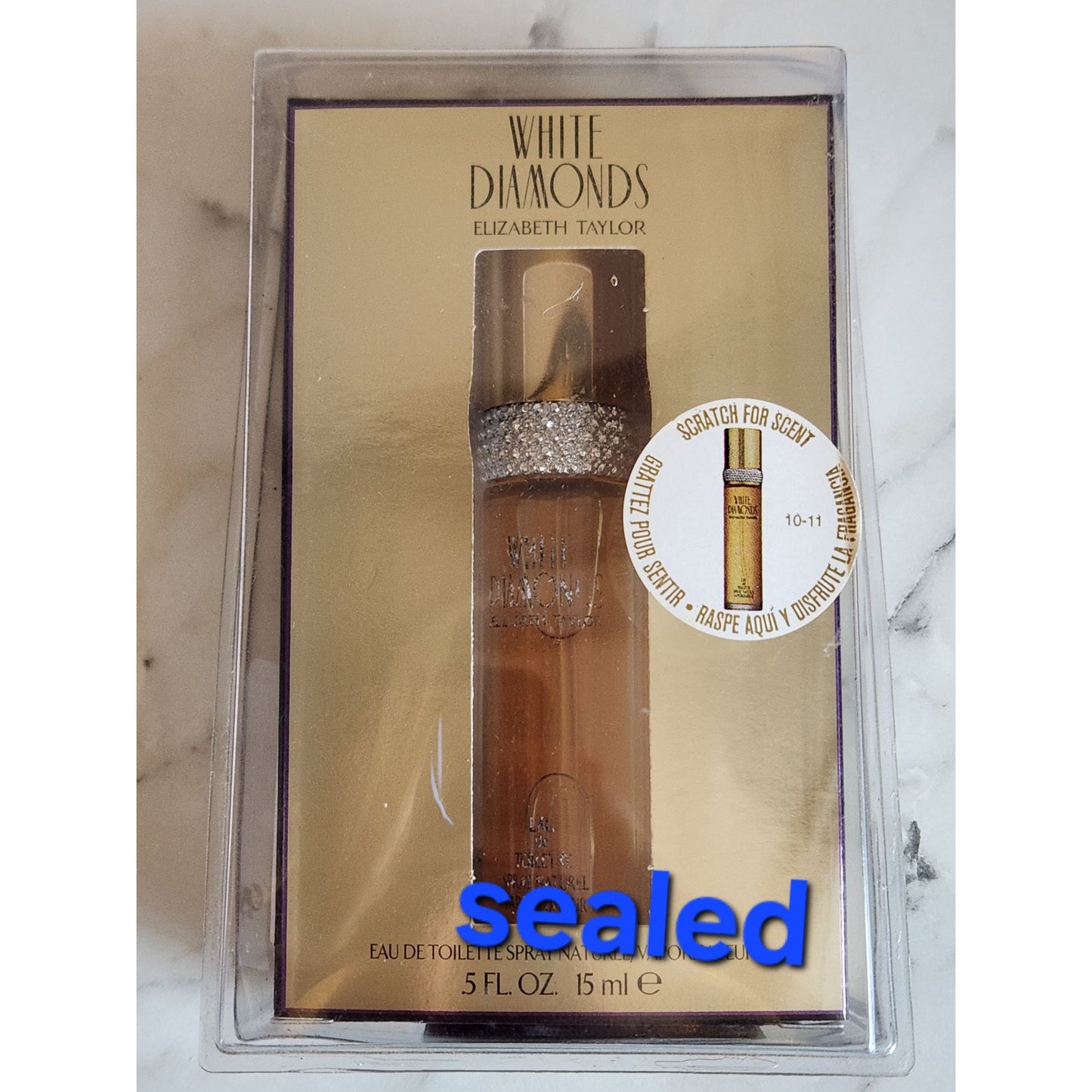 Elizabeth Taylor White Diamonds Eau De Toilette Spray .5 Oz Sealed New In Box