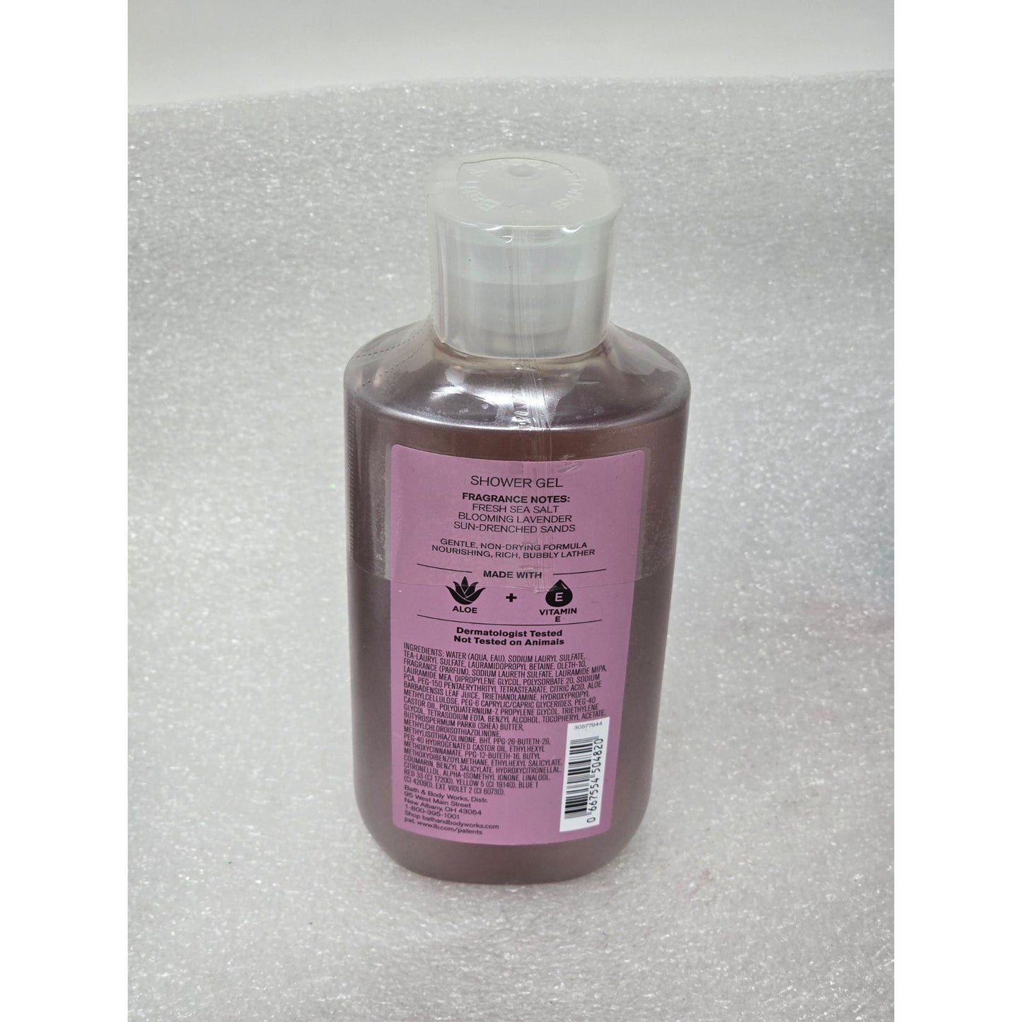 Bath & Body Works Sea Salt & Lavender Shower Gel 10 Fl Oz Aloe Vitamin E