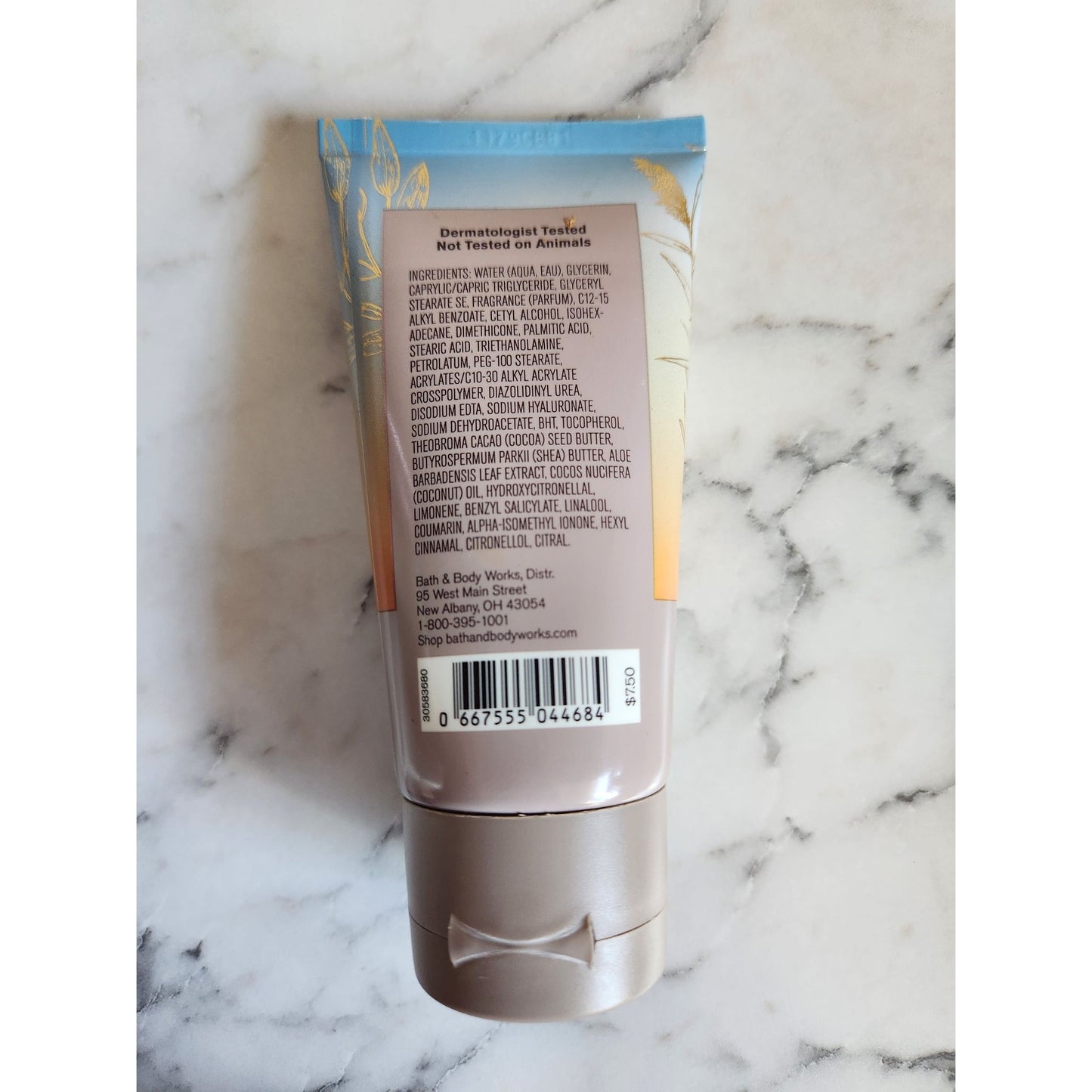 Bath & Body Works Sunrise Woods Body Cream 2.5 Oz Hyaluronic Acid 24 Hr Moisture