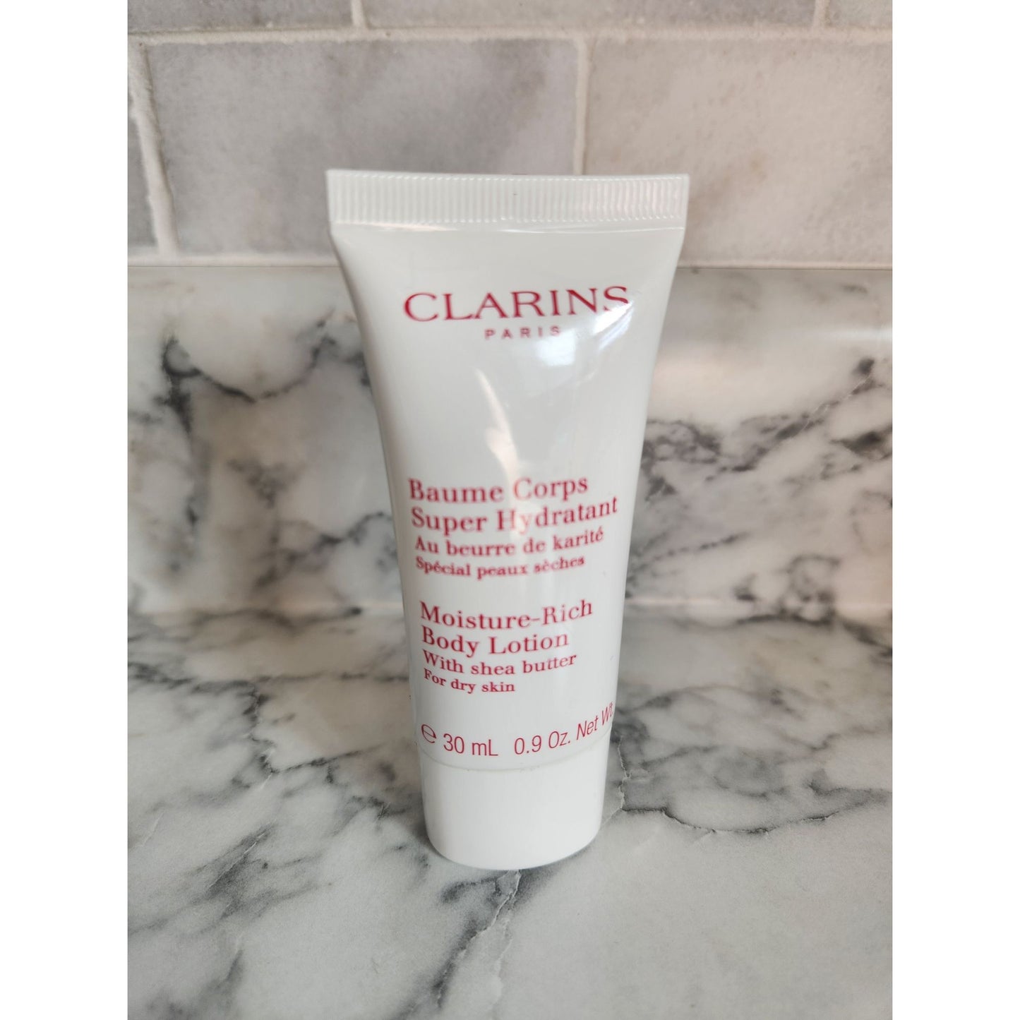 Clarins Paris Moisture Rich Body Lotion Shea Butter 30ml .9 oz Travel Size