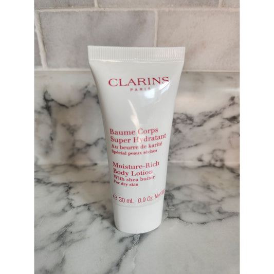 Clarins Paris Moisture Rich Body Lotion Shea Butter 30ml .9 oz Travel Size