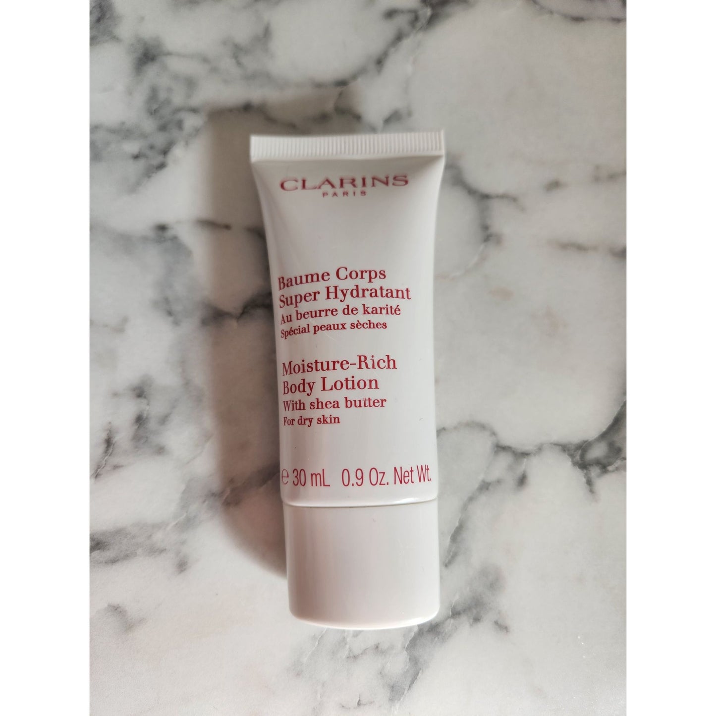 Clarins Paris Moisture Rich Body Lotion Shea Butter 30ml .9 oz Travel Size