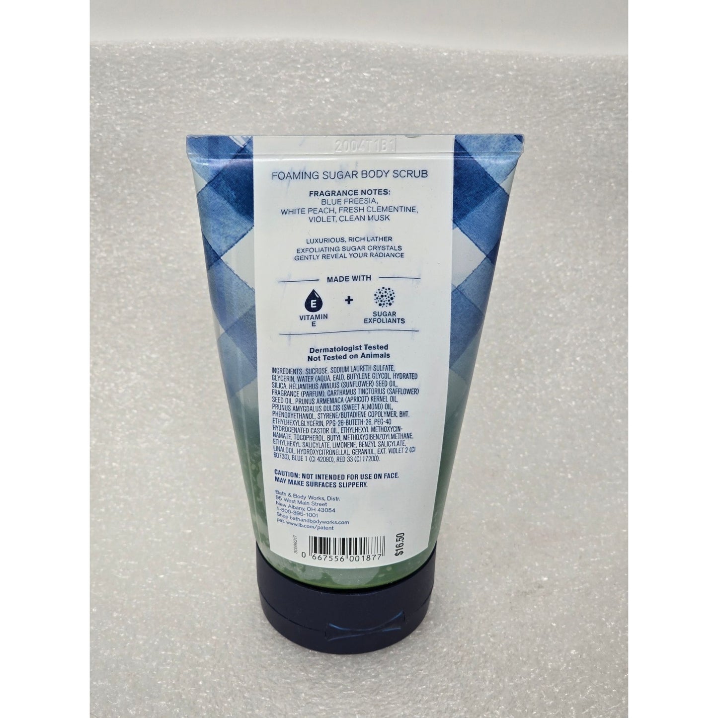 Bath & Body Works Gingham Foaming Sugar Body Scrub 8 Oz