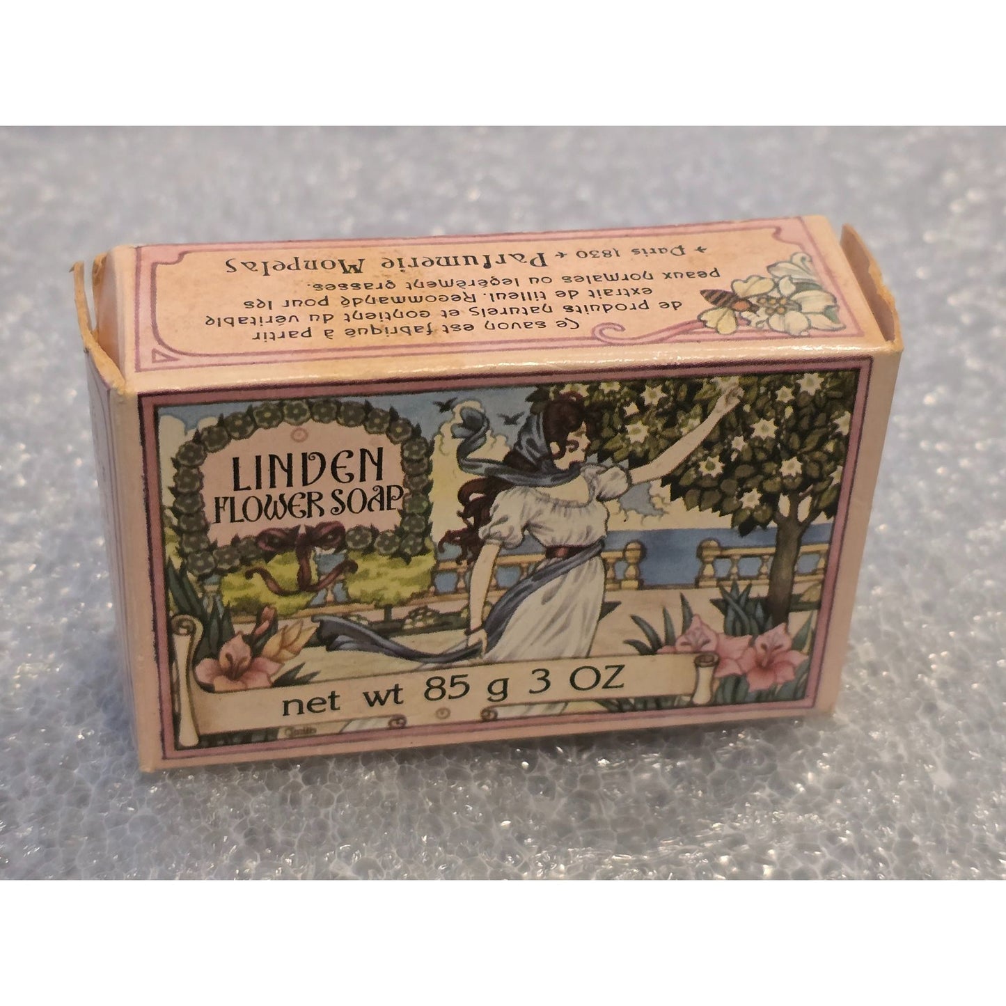 Vintage Parfumerie Monpelas Linden Flower Soap 85g Made In France Savon Tilleul