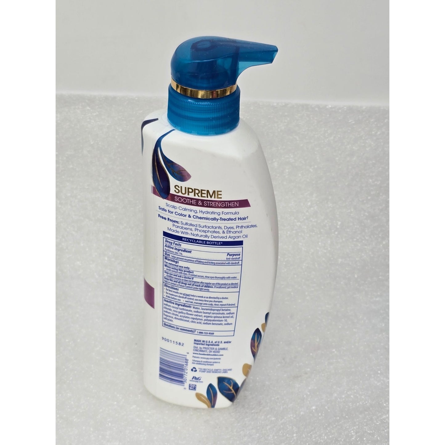 Head & Shoulders Supreme Soothe & Strengthen Shampoo Argan Oil & Rose 11.8 Fl Oz