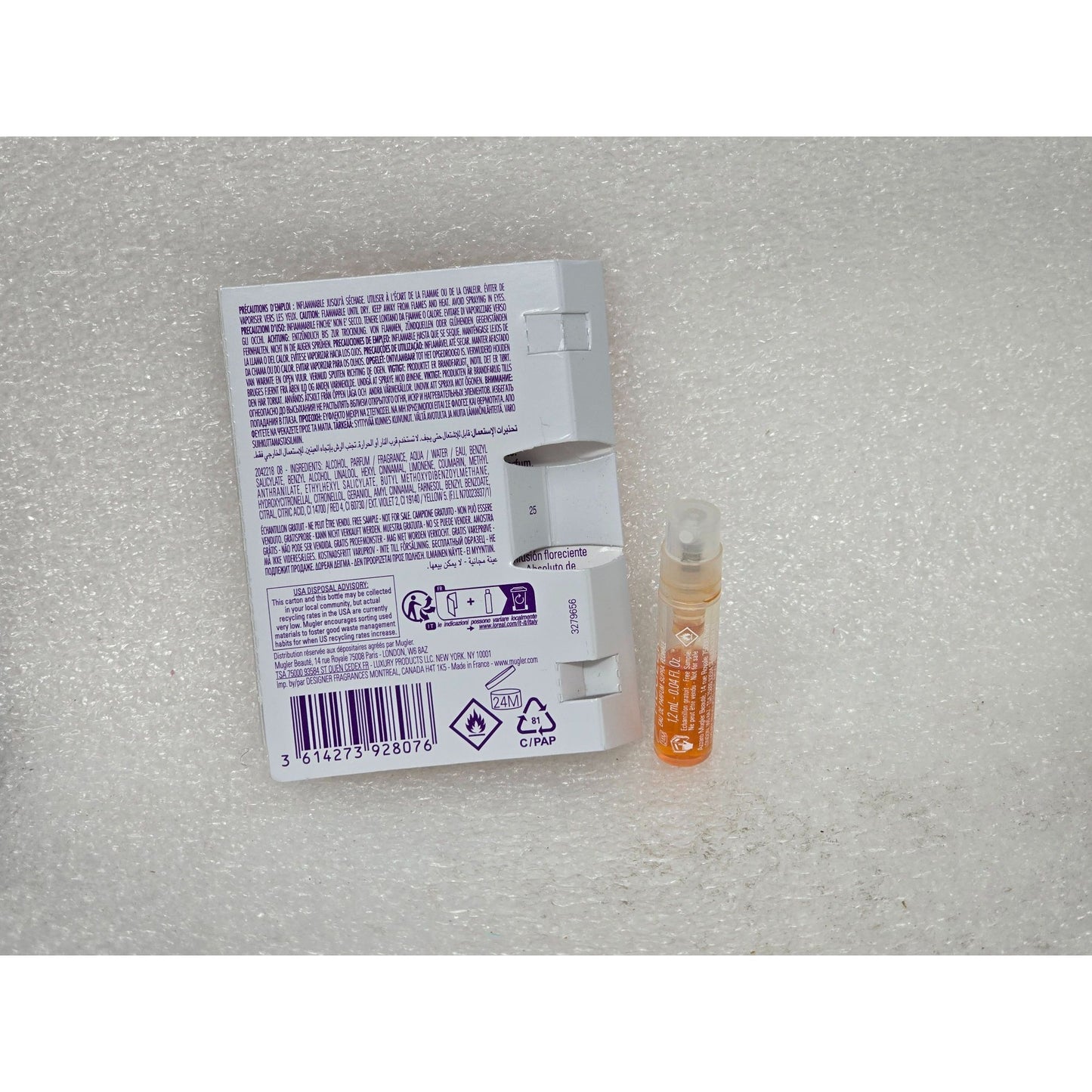 Alien Goddess Mugler Eau De Parfum Perfume Supra Florale Spray Sample .04 Oz