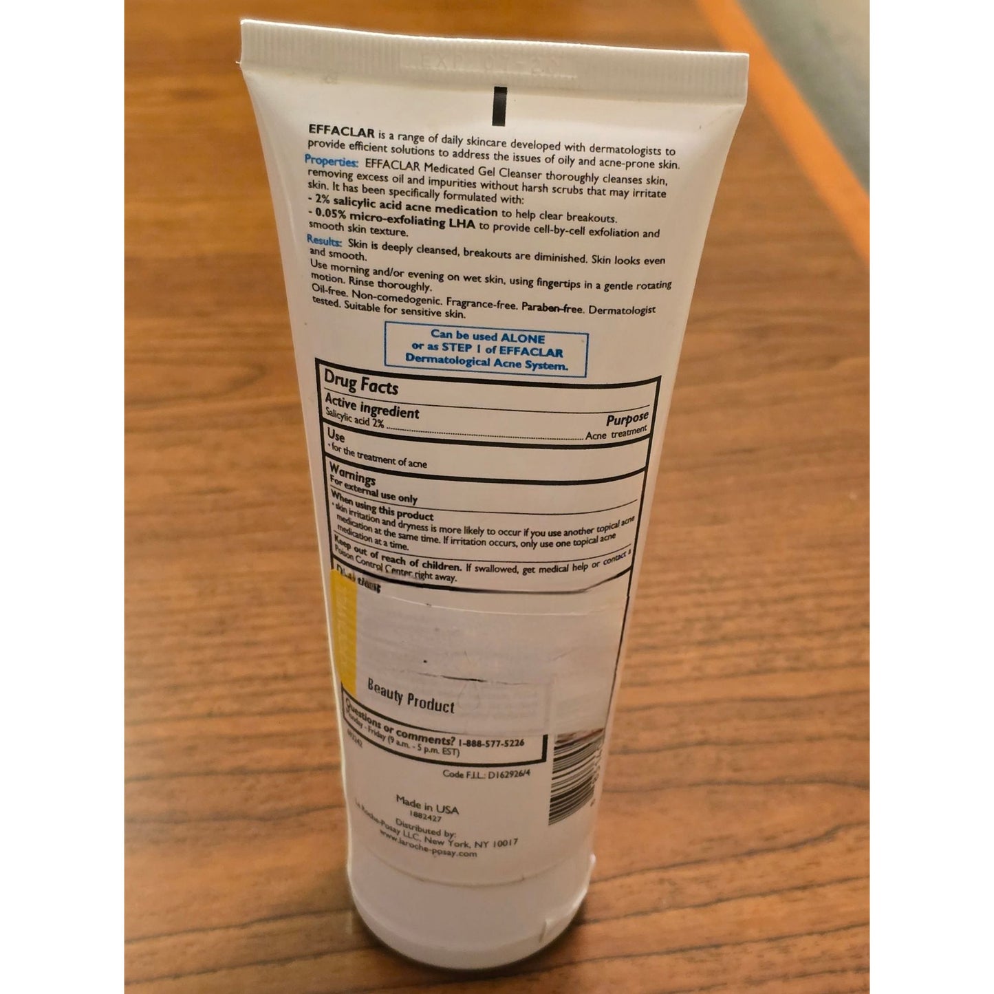 La Roche-Posay Effaclar Medicated Gel Cleanser 2% Salicylic Acid Acne Treatment