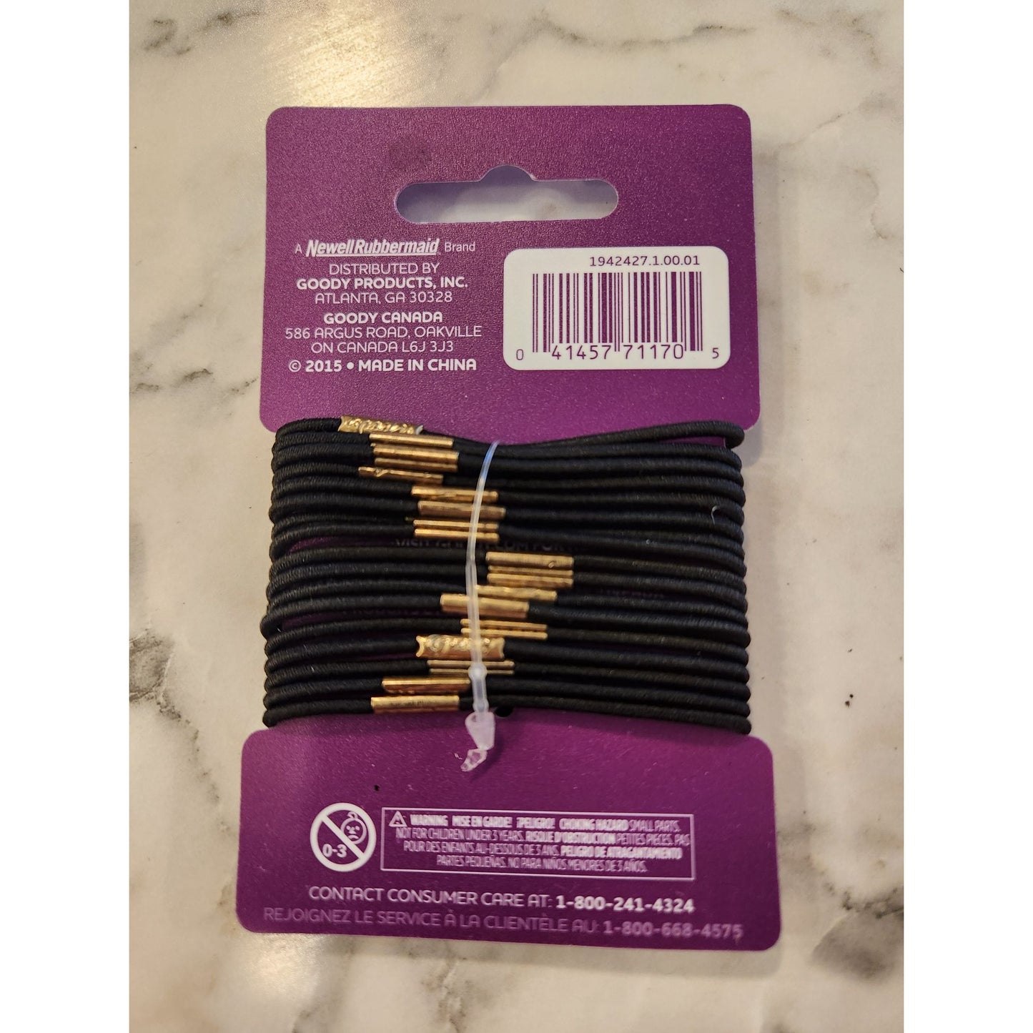 Goody Black Hair Elastics 18 Pack Strong Hold No Damage For All Hair Types