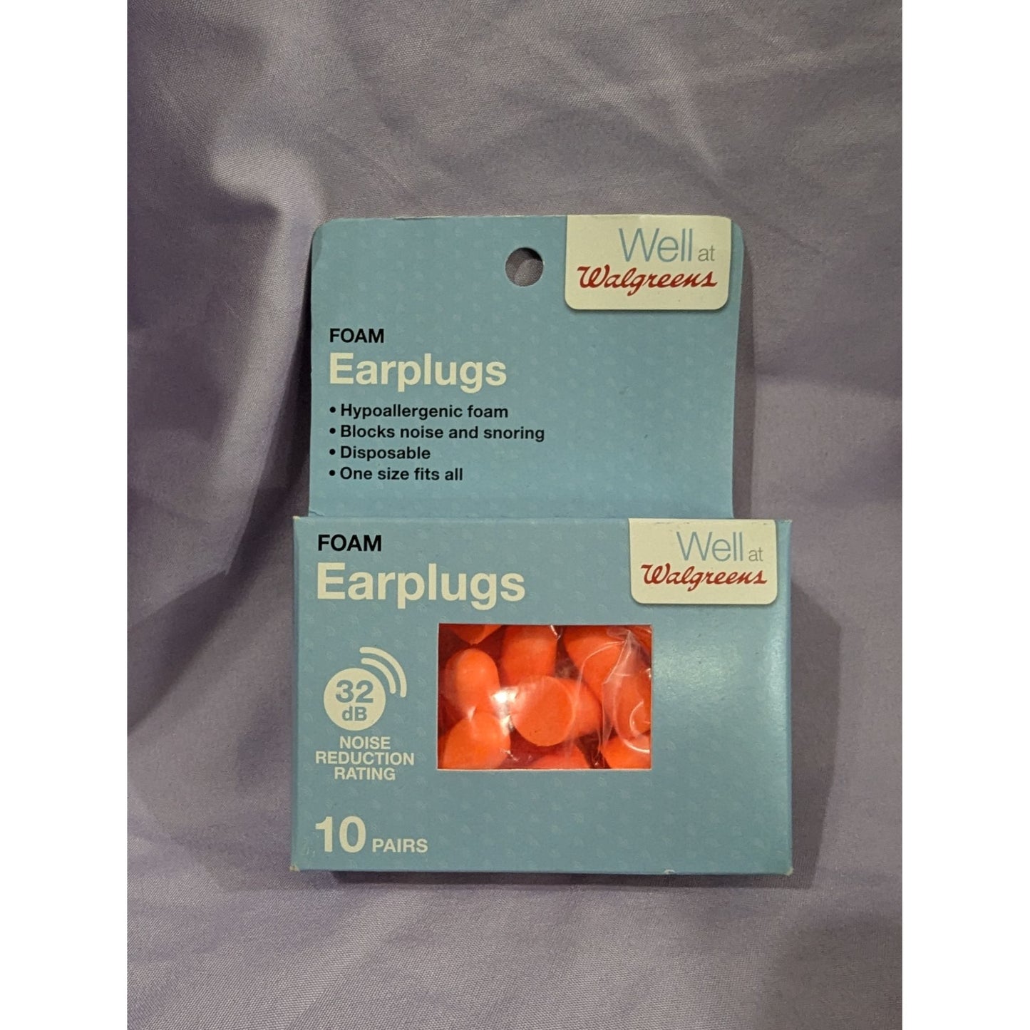 Walgreens Foam Earplugs 10 Pairs - Hypoallergenic Noise Reduction Disposable