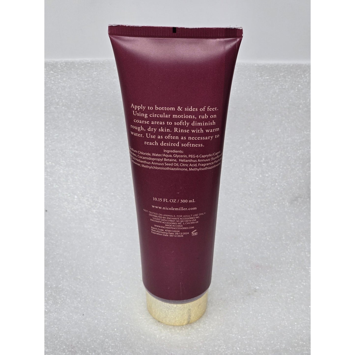 Nicole Miller New York Exfoliating Spiced Vanilla Foot Scrub 10.15 Fl Oz