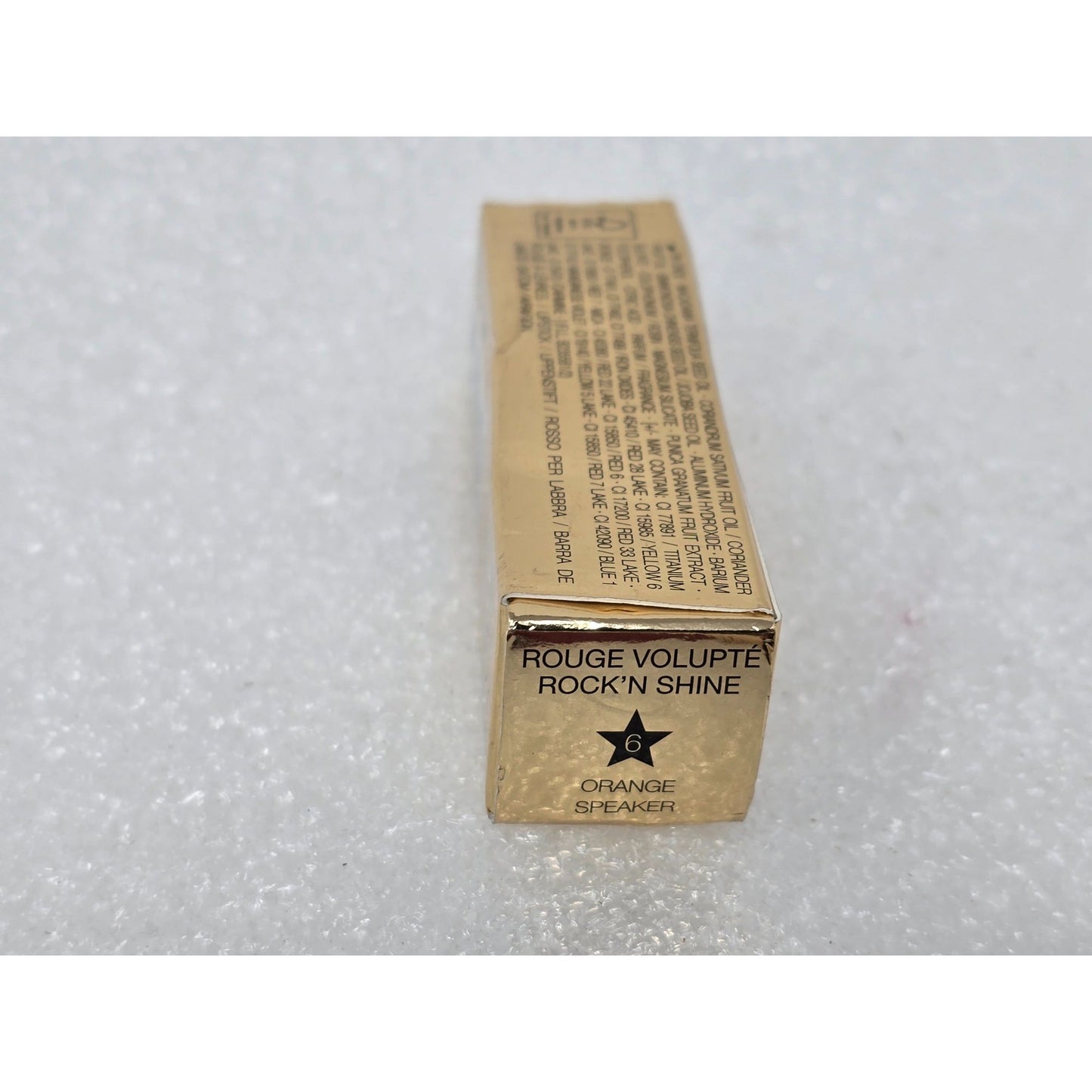 Yves Saint Laurent Rouge Volupte Rock N Shine Lipstick Orange Speaker 6 YSL