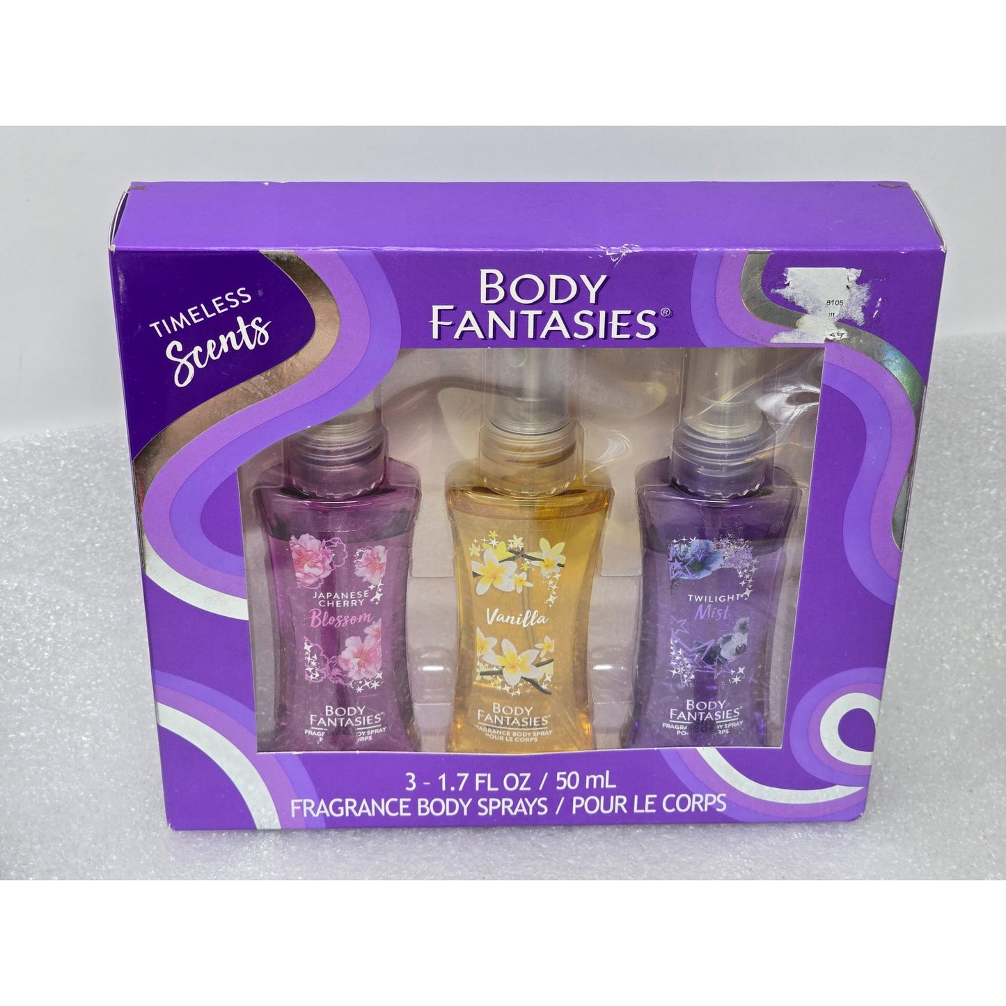Body Fantasies Fragrance Body Sprays Gift Set Cherry Vanilla Twilight Mist