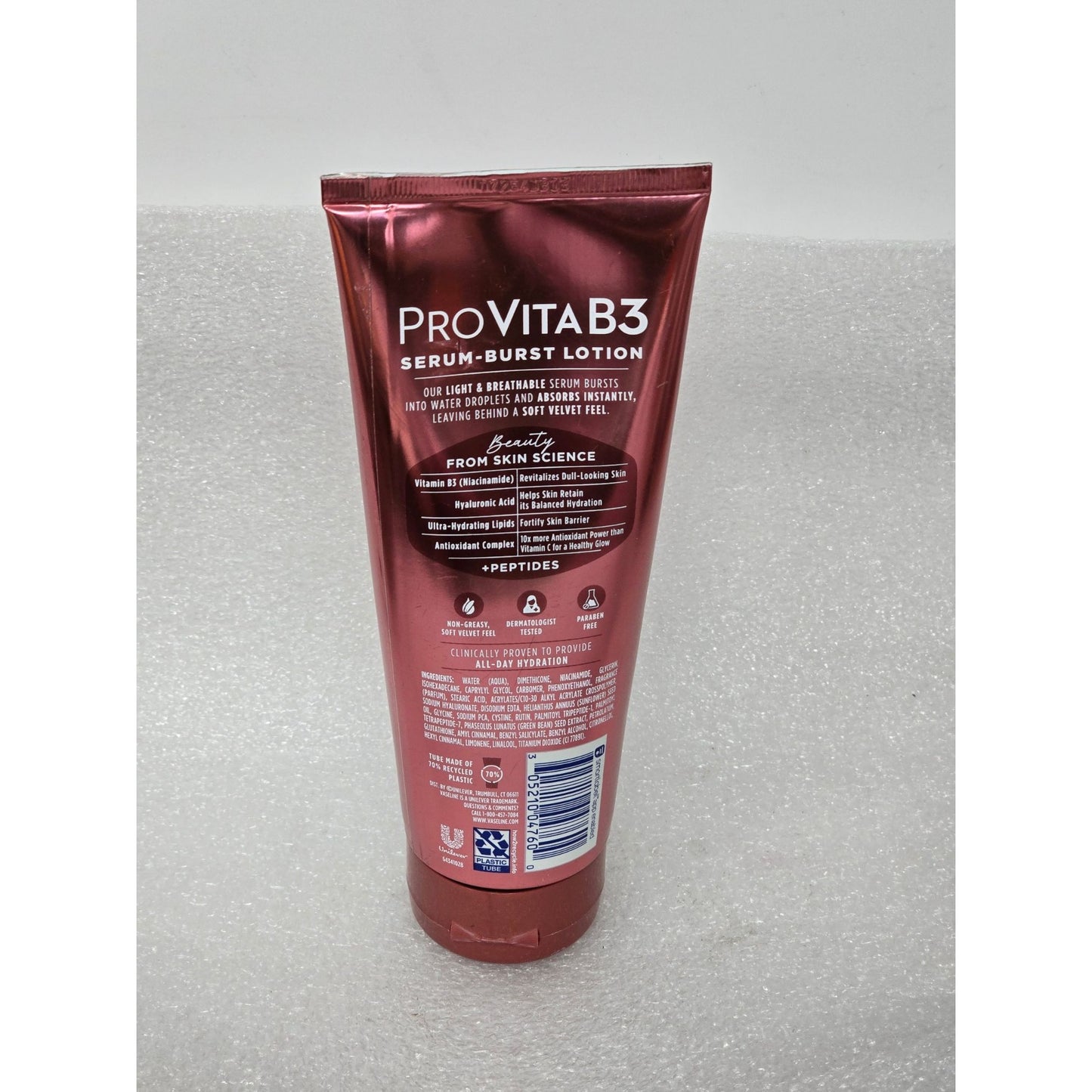 Vaseline ProVita B3 Serum-Burst Lotion Supple & Soft 7.5 Fl Oz With Vitamin B3