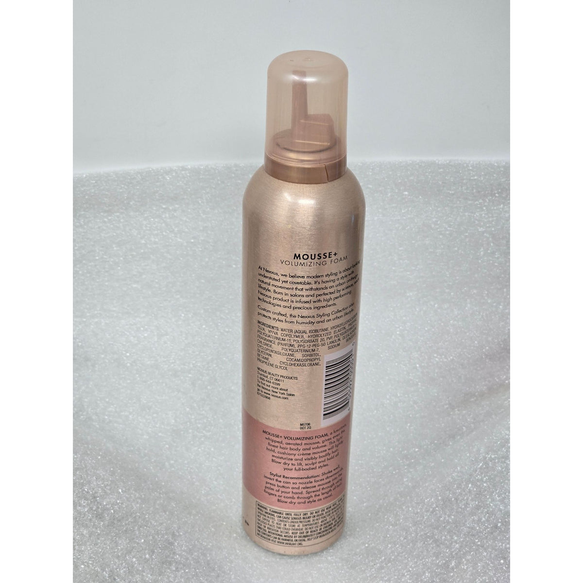 Nexxus Mousse + Volumizing Foam With Elastin Protein 10.6 Oz Light Hold